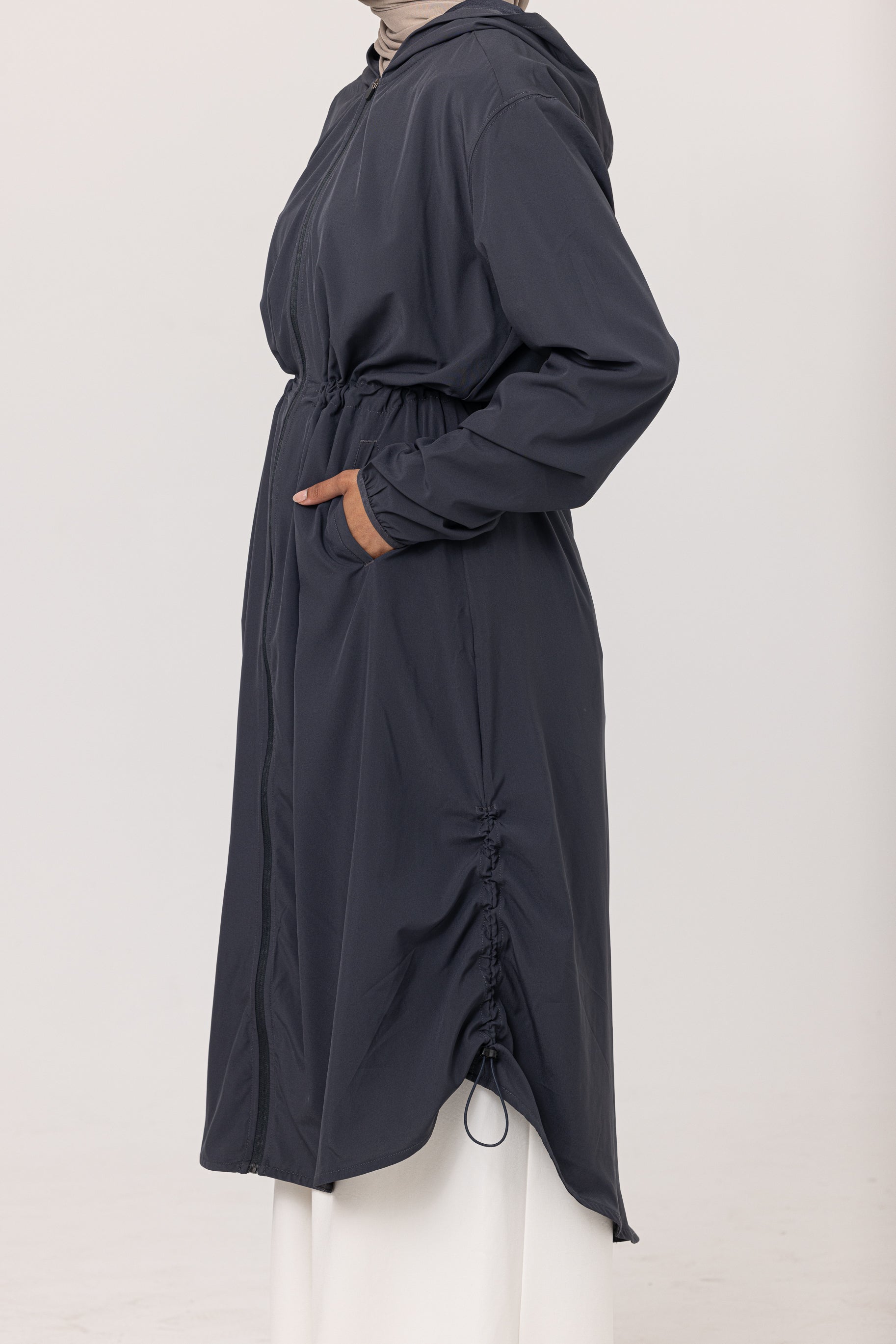 Women's Sports Trench - Charcoal