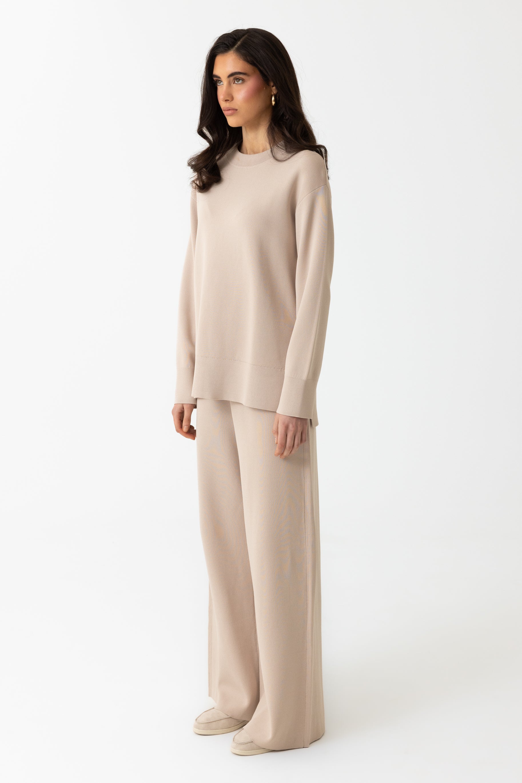 Mya Knit Pants - Oat