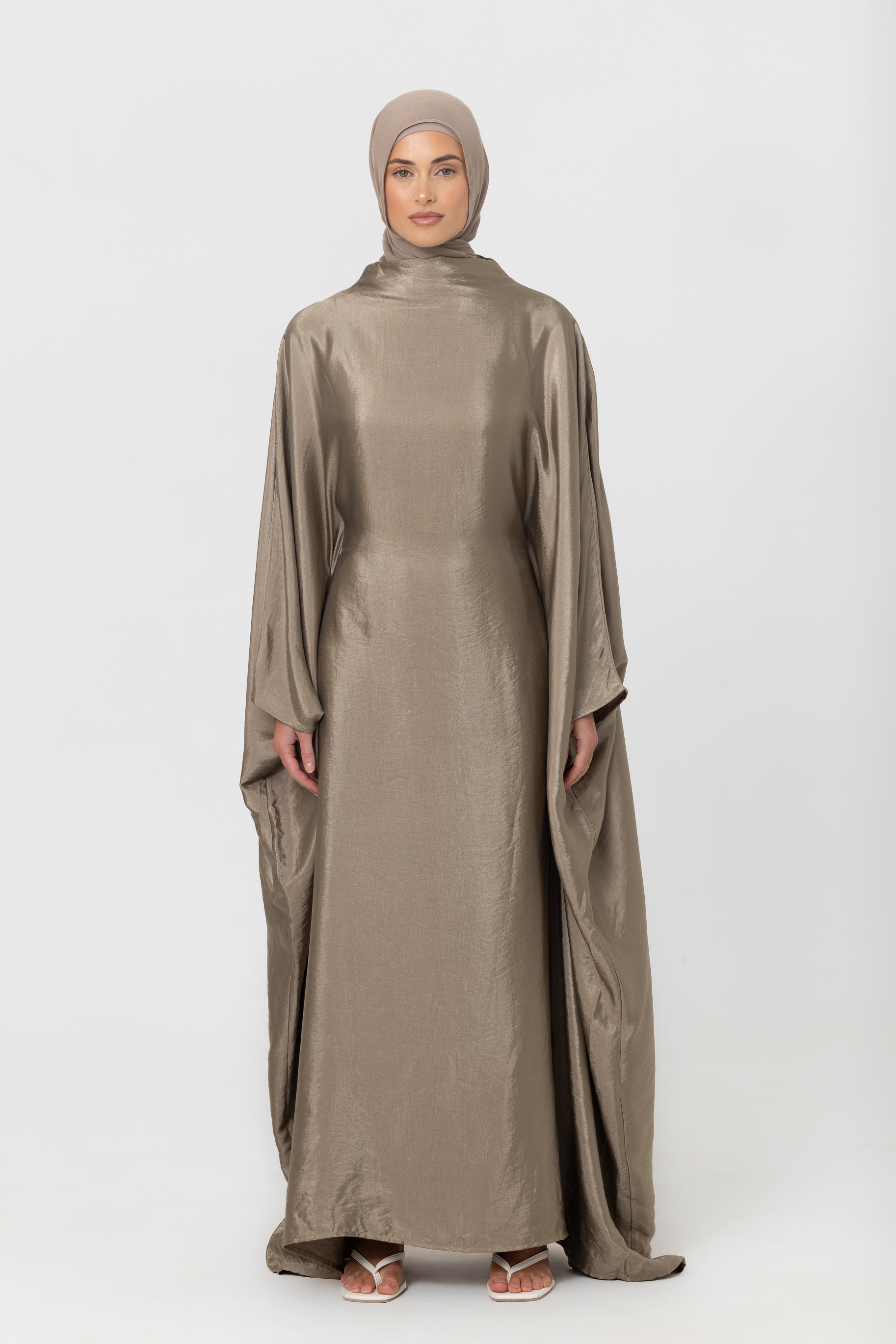 Classic Butterfly Abaya - Moss Green