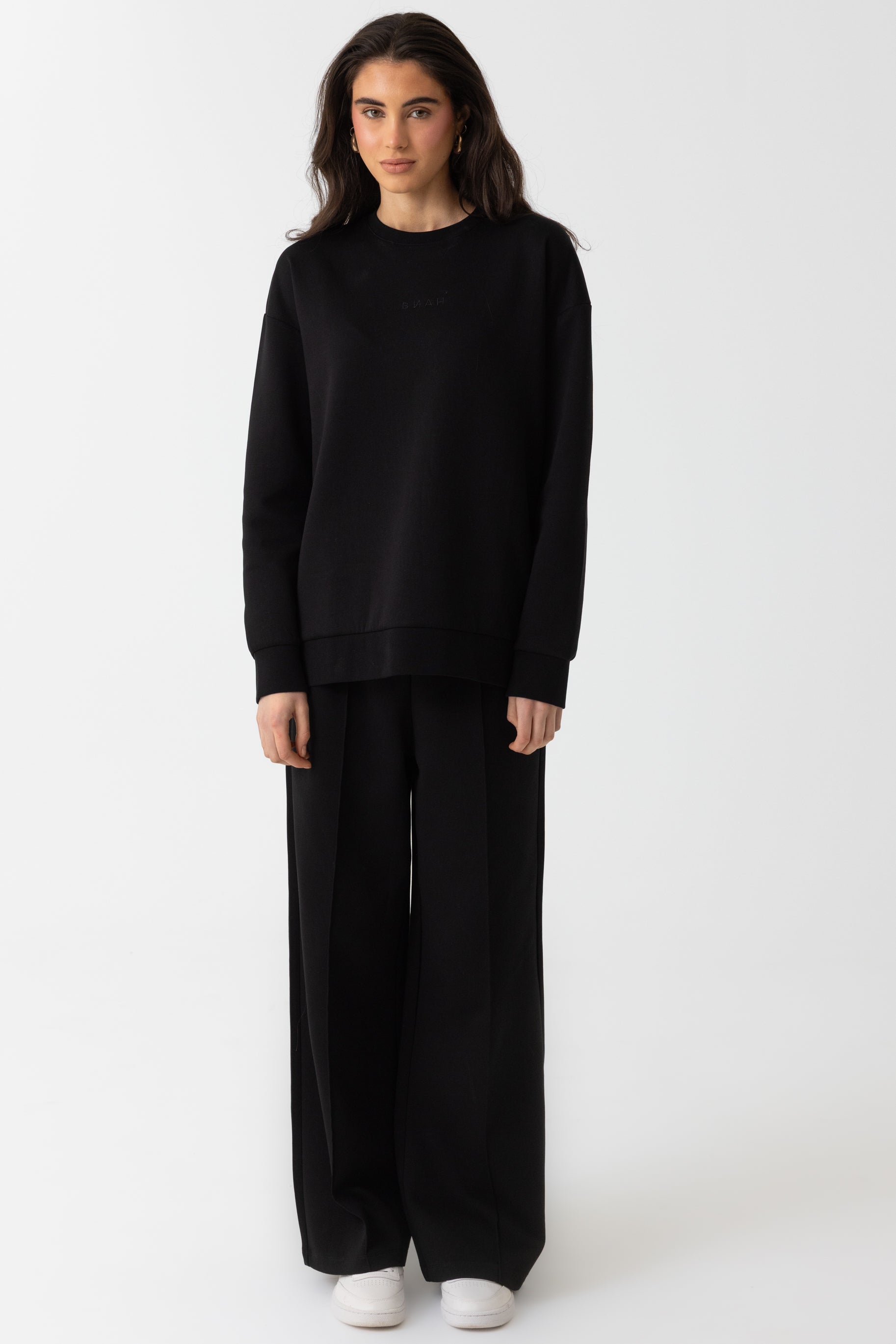 Refined Cotton Sweater - Black