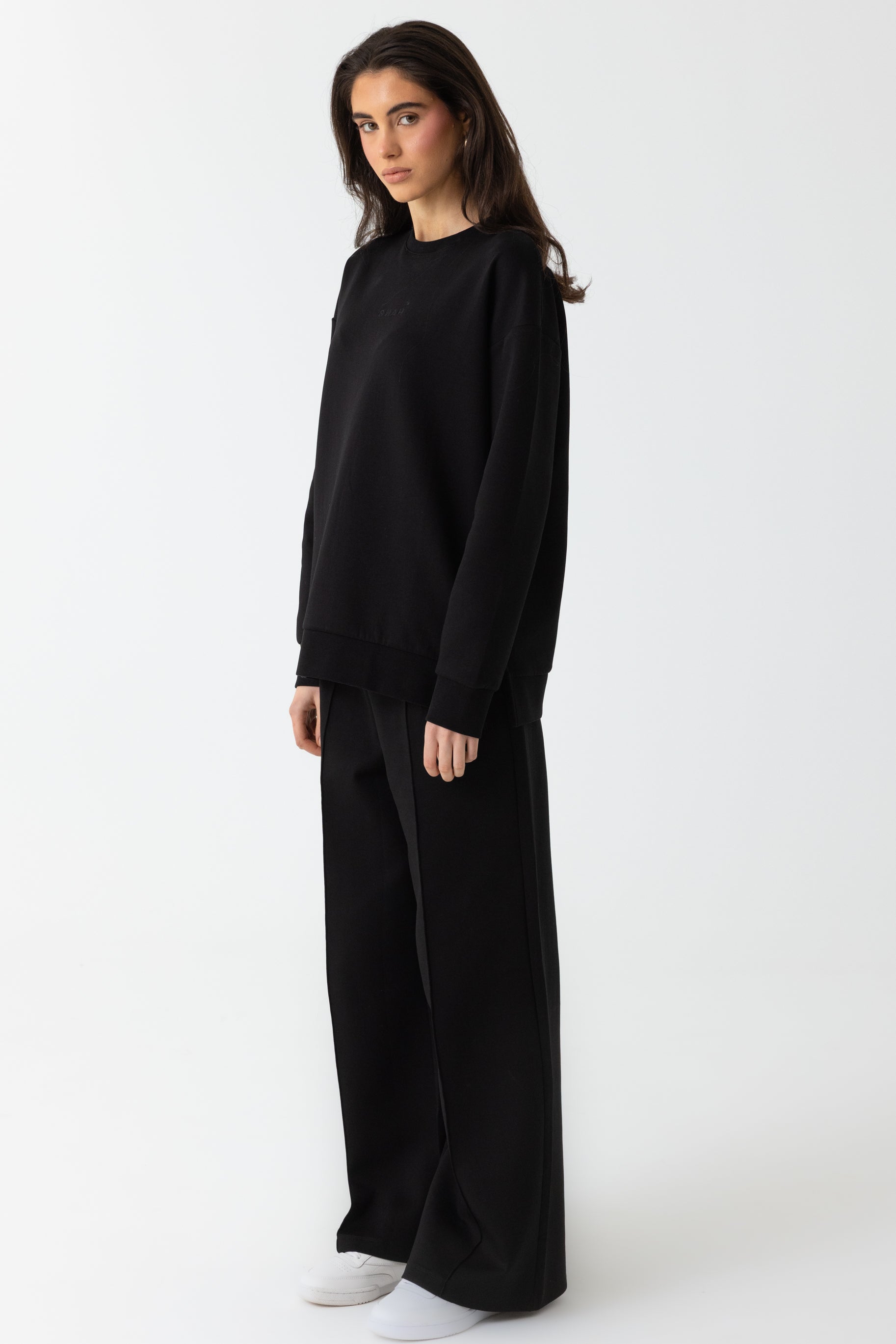 Refined Cotton Sweater - Black