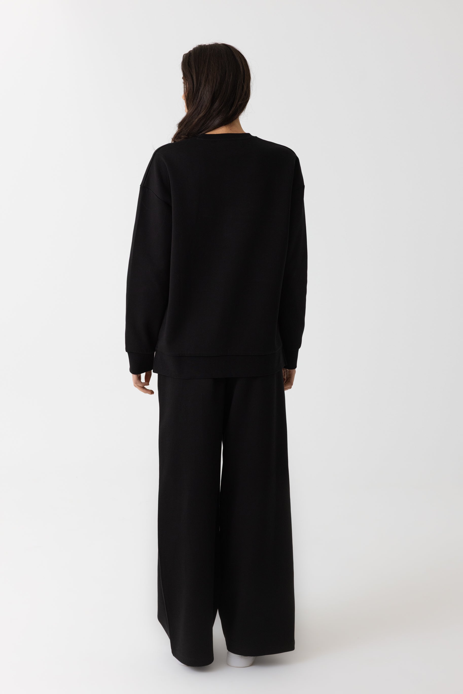 Refined Cotton Sweater - Black