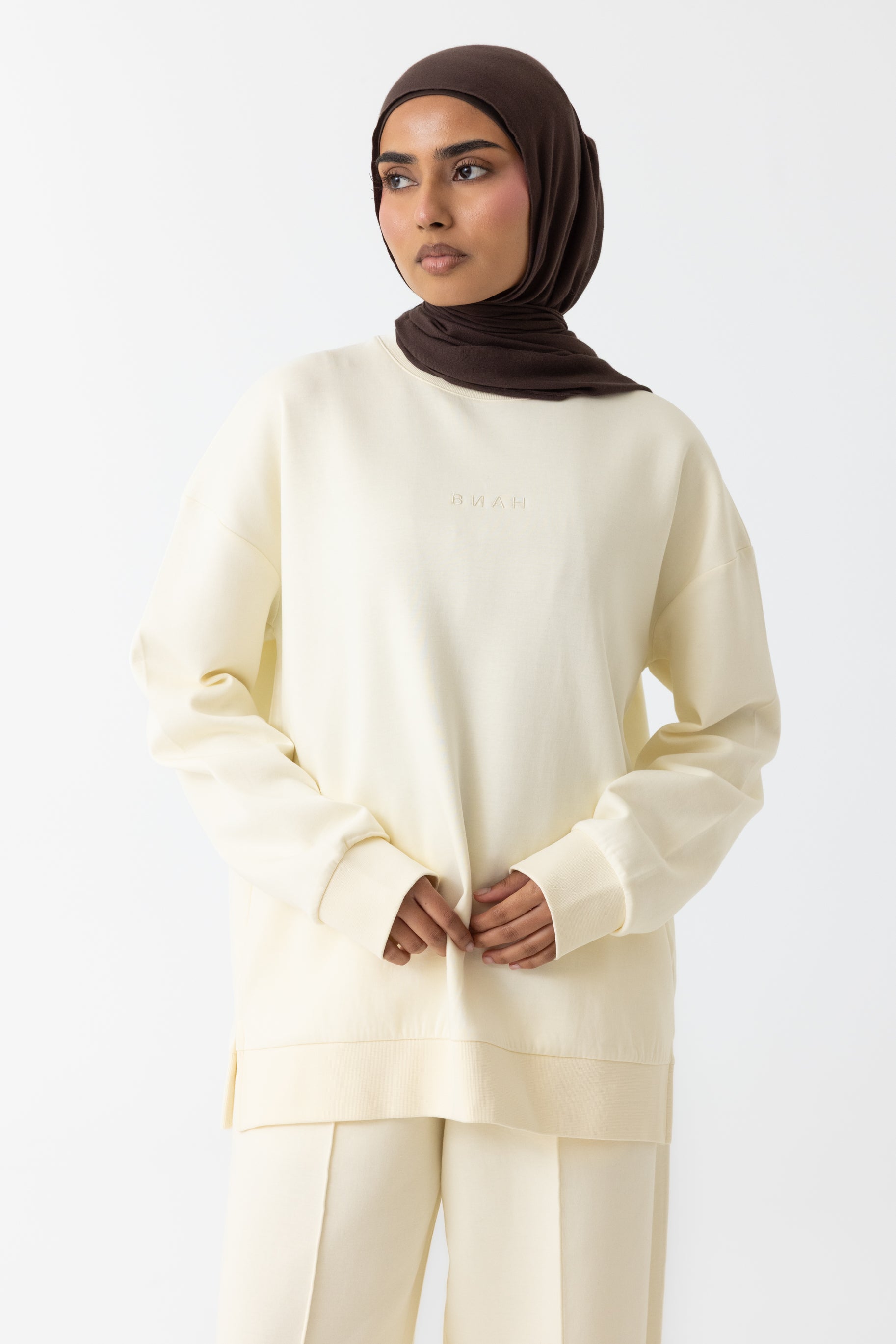 Refined Cotton Sweater - Ivory