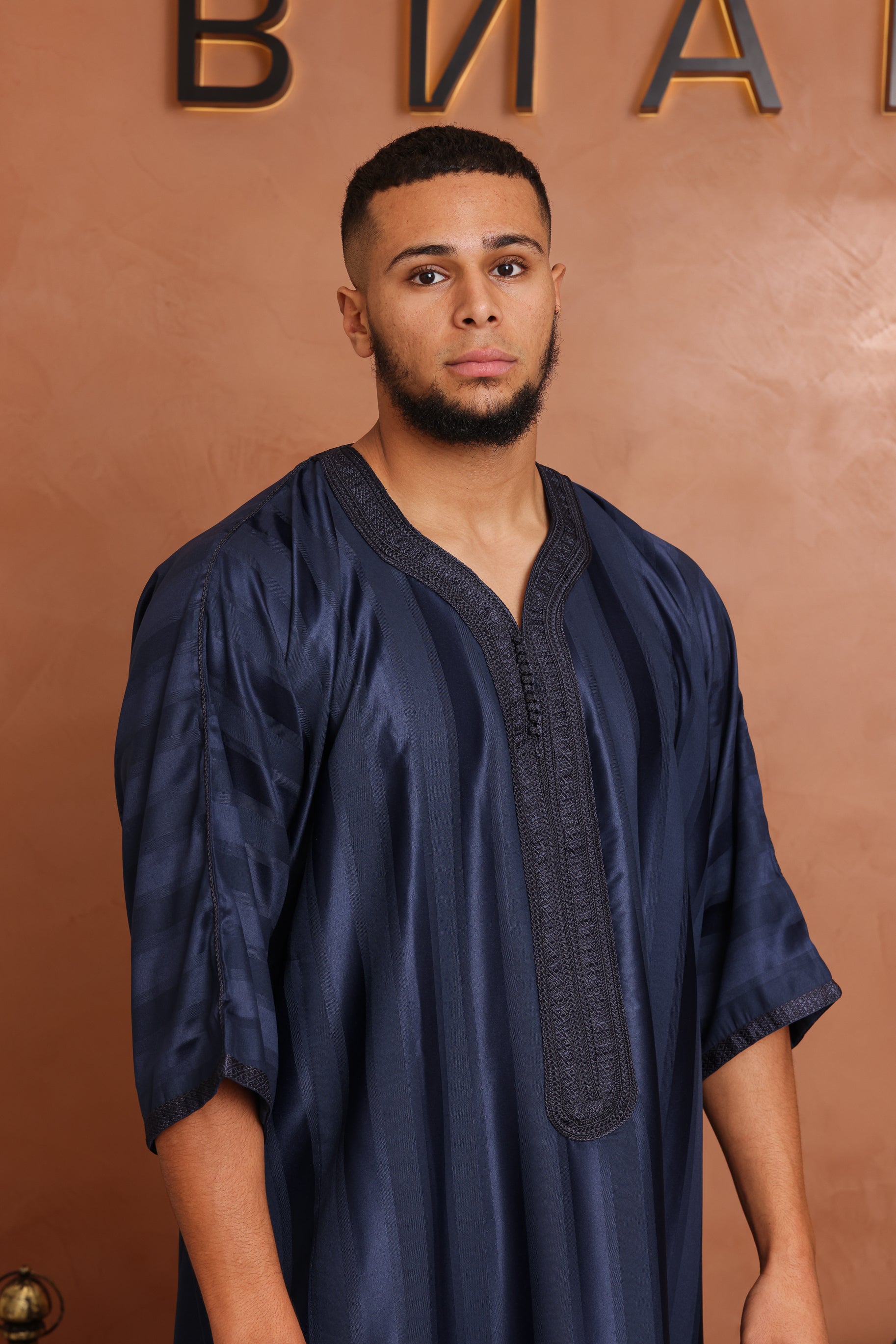 Jawhola Moroccan Thobe - 7 Dark Navy