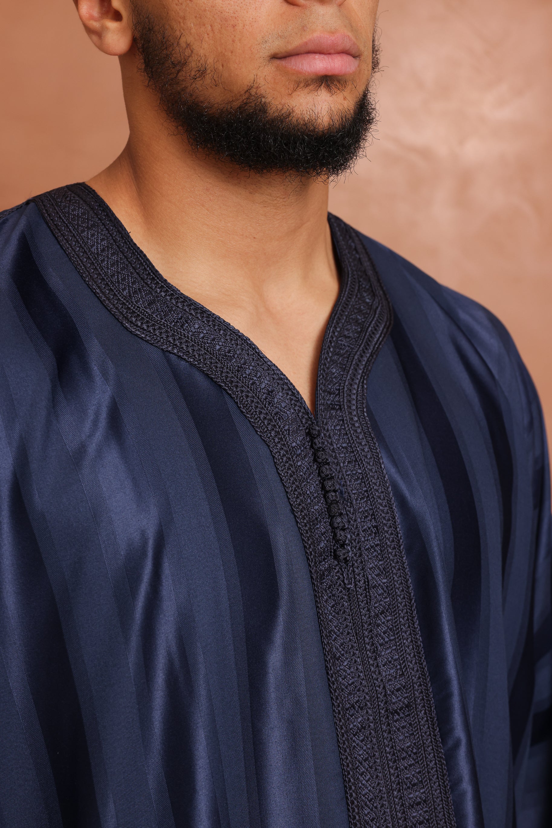 Jawhola Moroccan Thobe - 7 Dark Navy