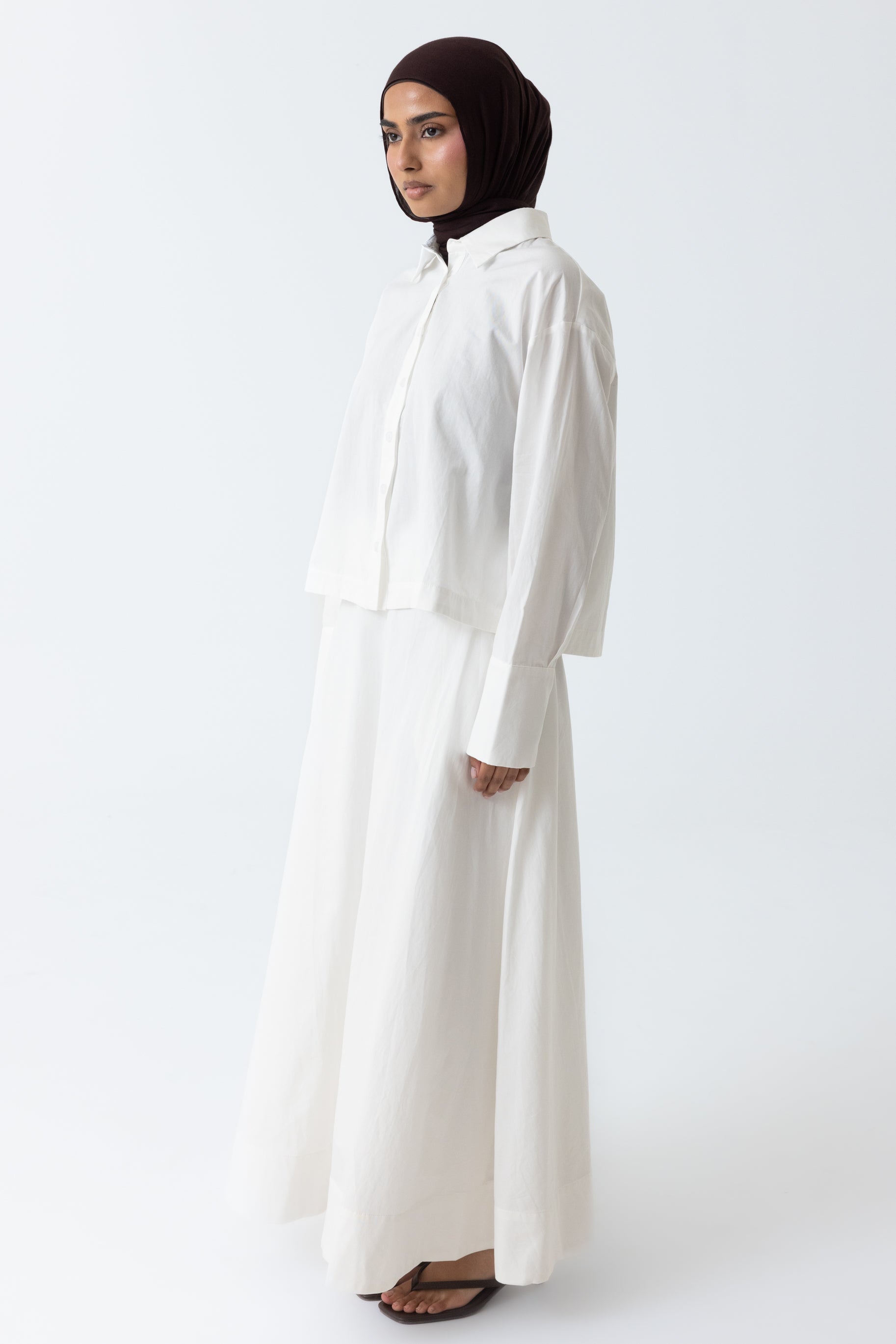 Sydney A Line Skirt - White