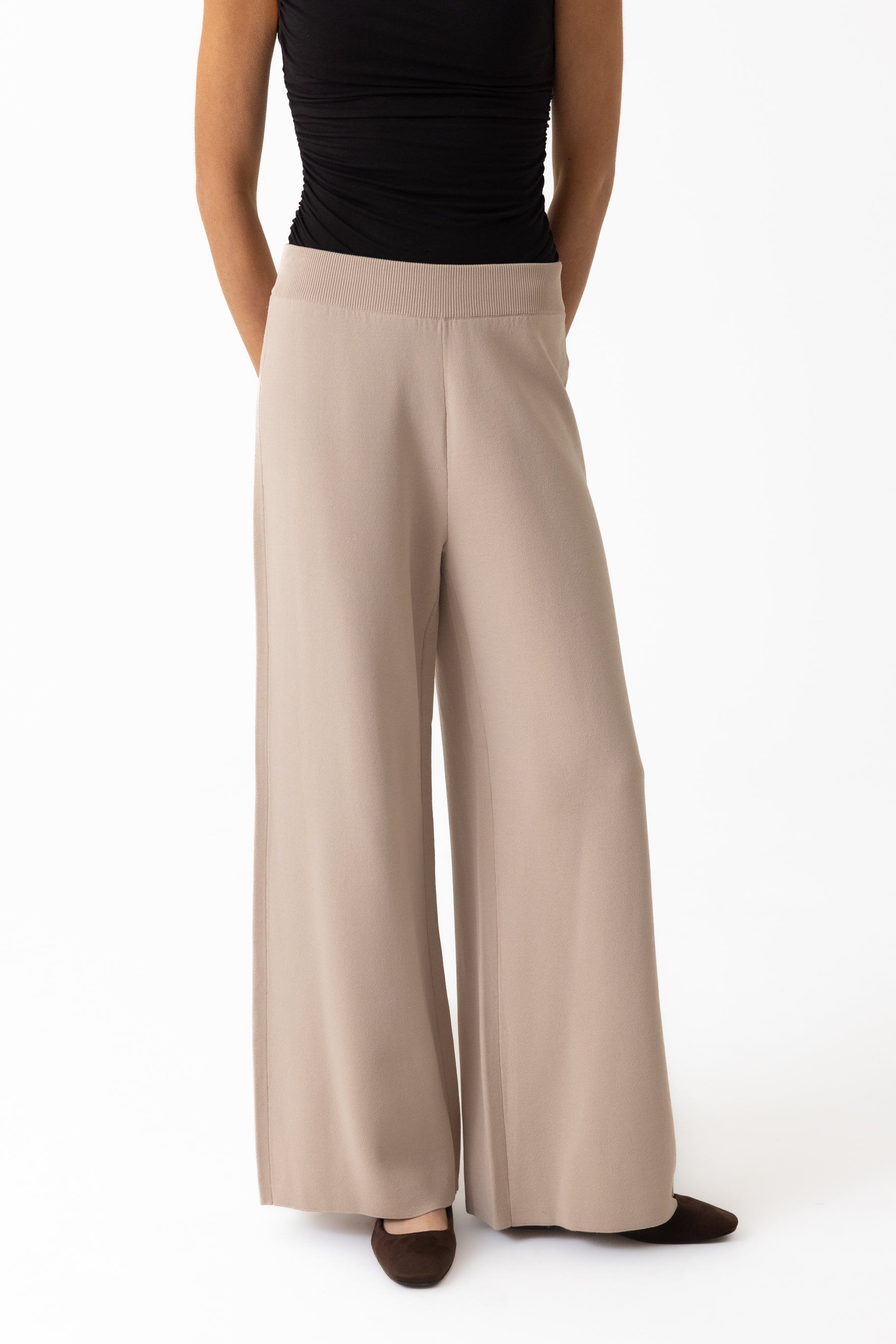 Mya Knit Pants - Oat