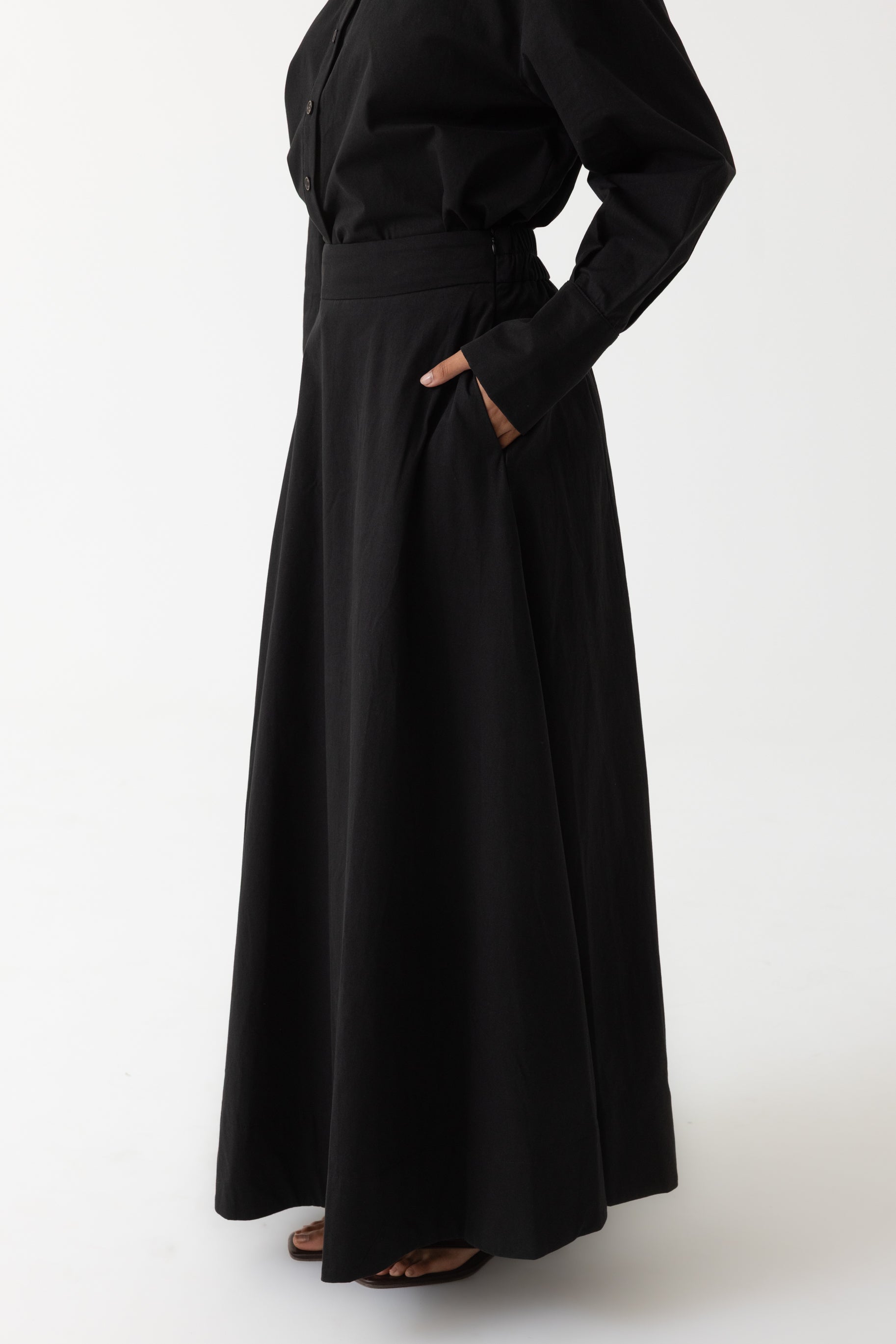 Sydney A Line Skirt - Black