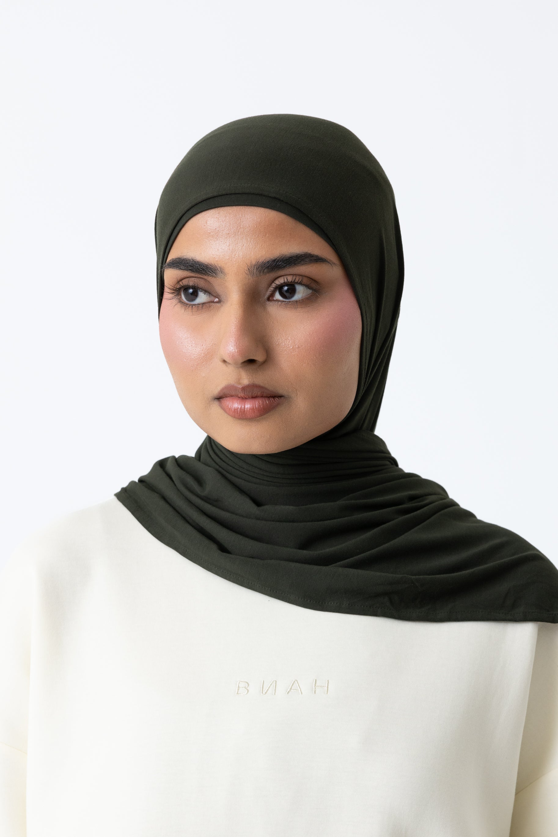 Bamboo Jersey Hijab Set - Forest