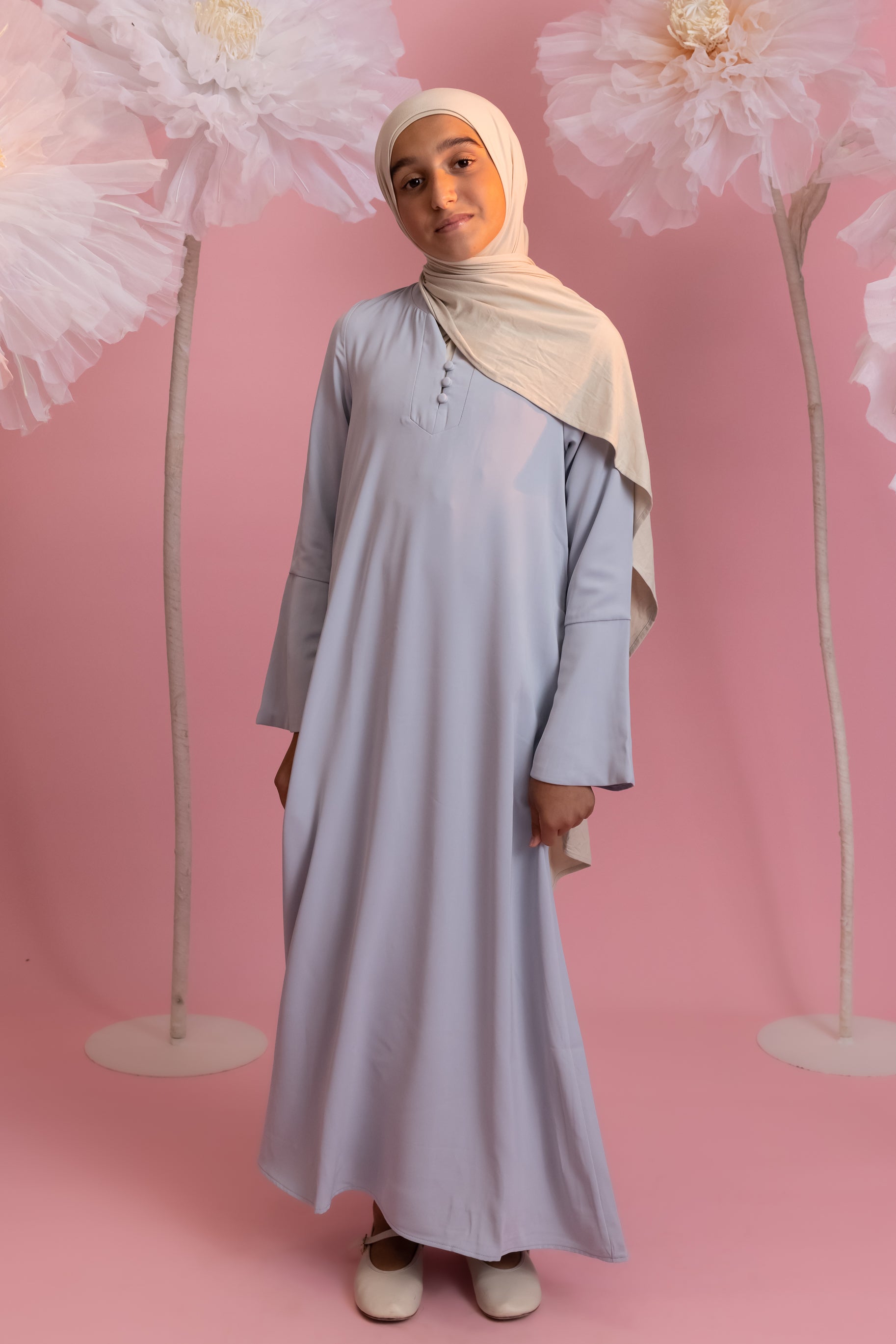 Mini Layla Abaya - Powder Blue