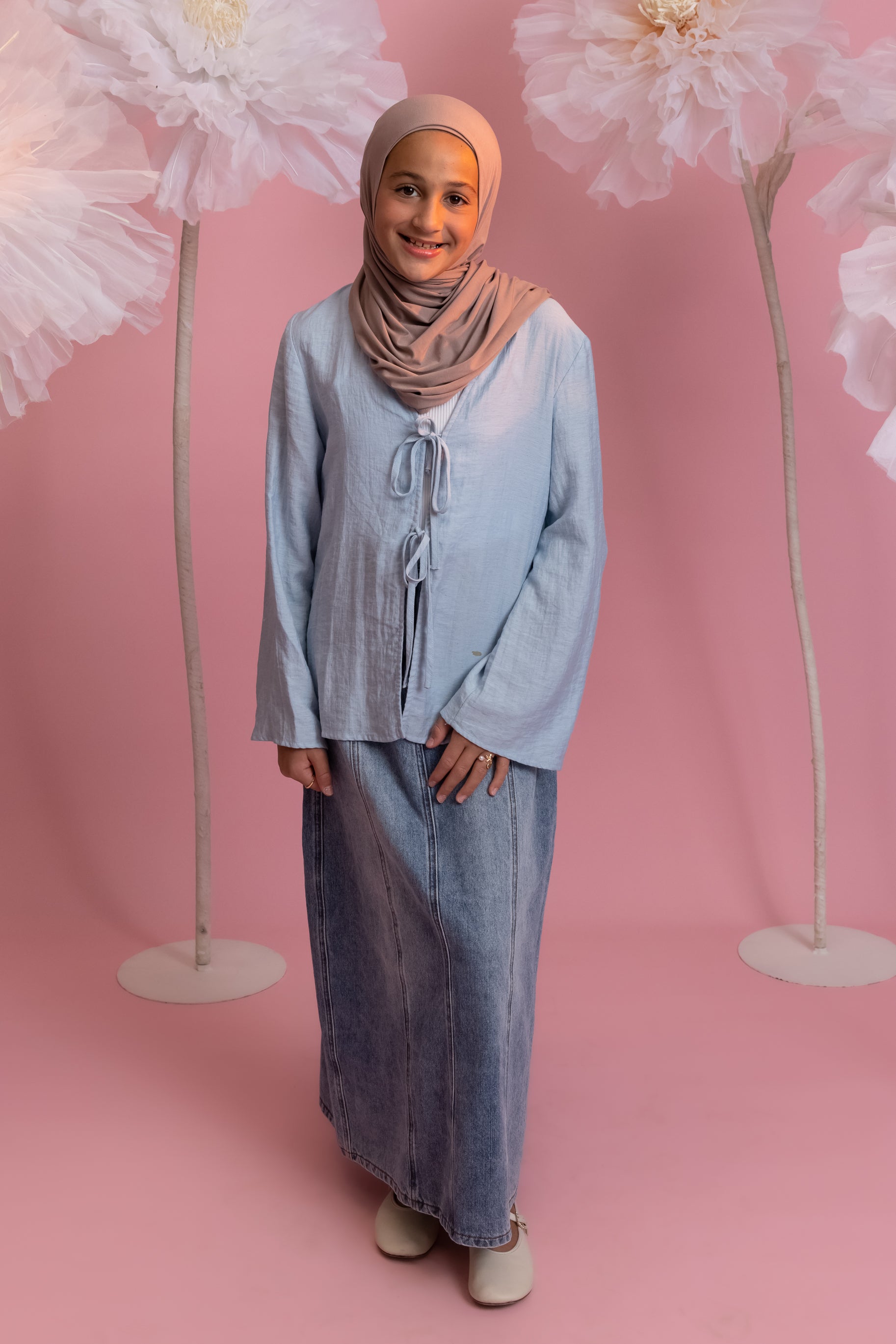 Mini Tie Up Top - Blue