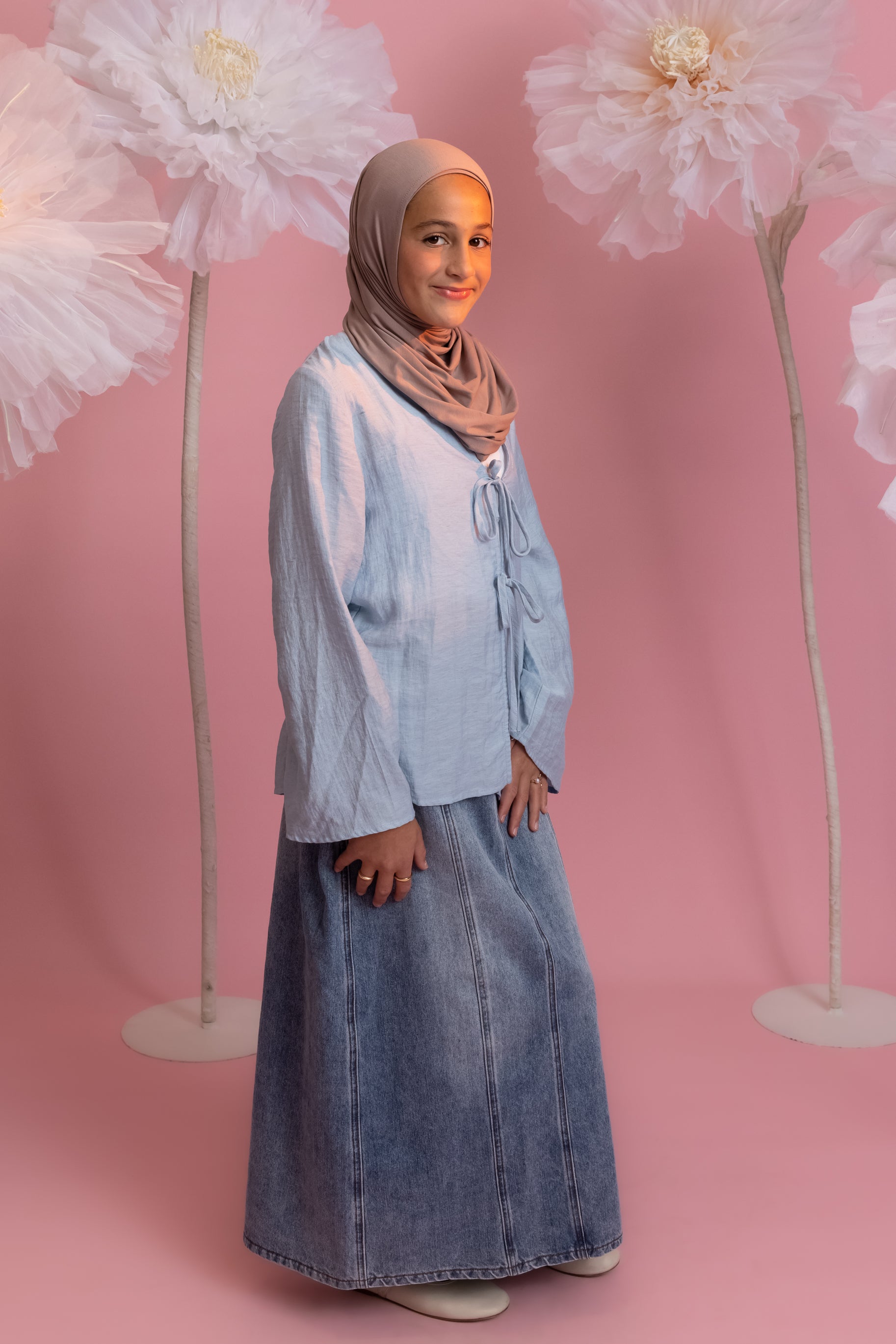 Mini Tie Up Top - Blue