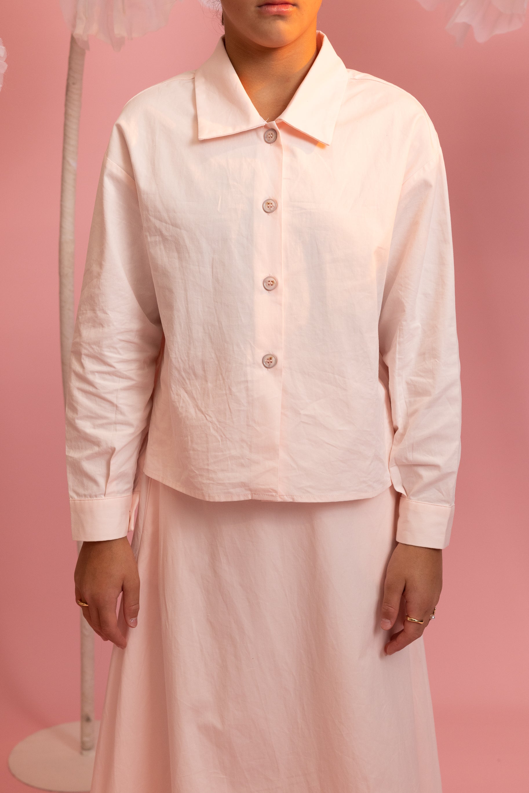 Mini Sydney Shirt - Pearl Pink