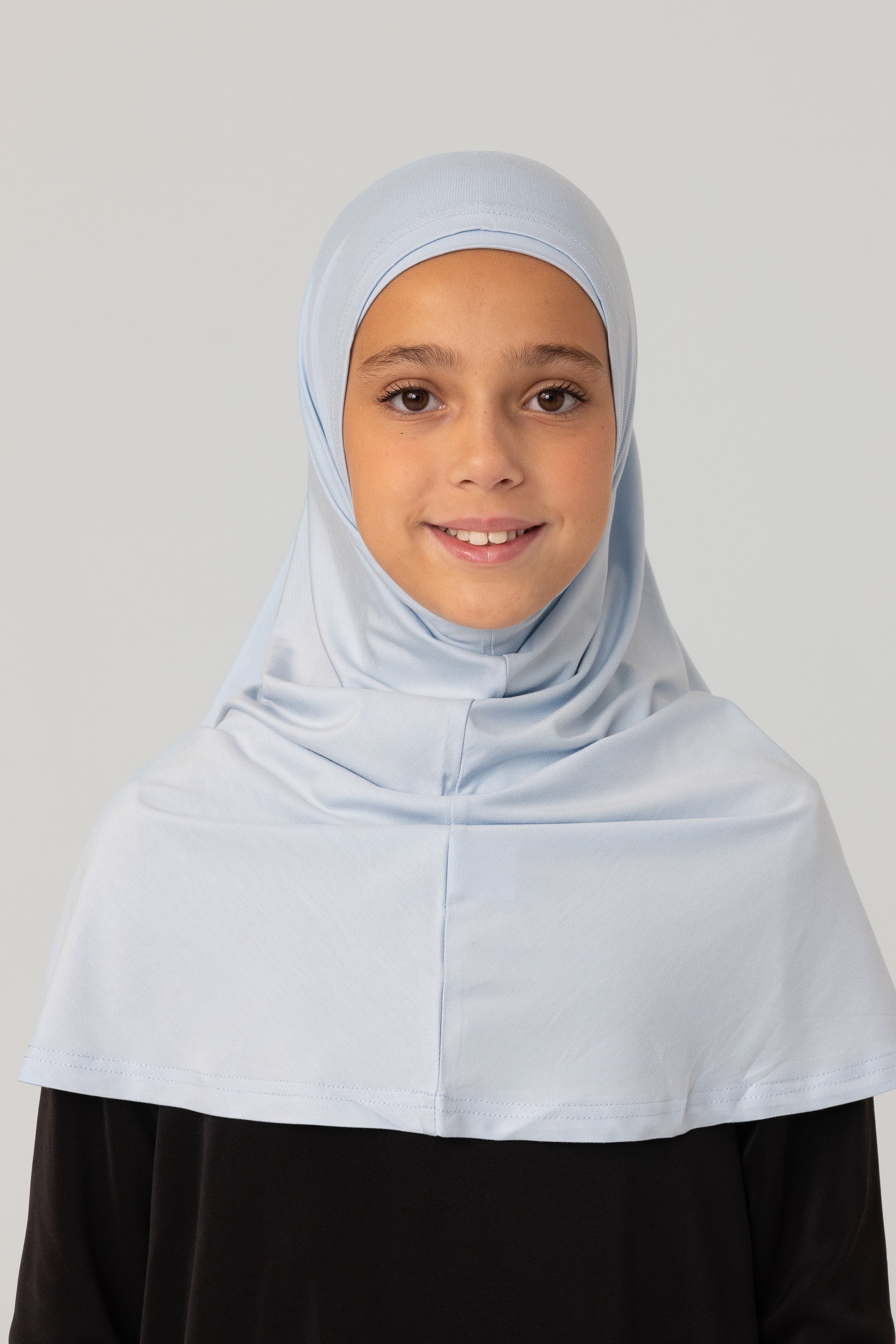 Ladies 2pc Jersey Hijab - 90 Noor Blue