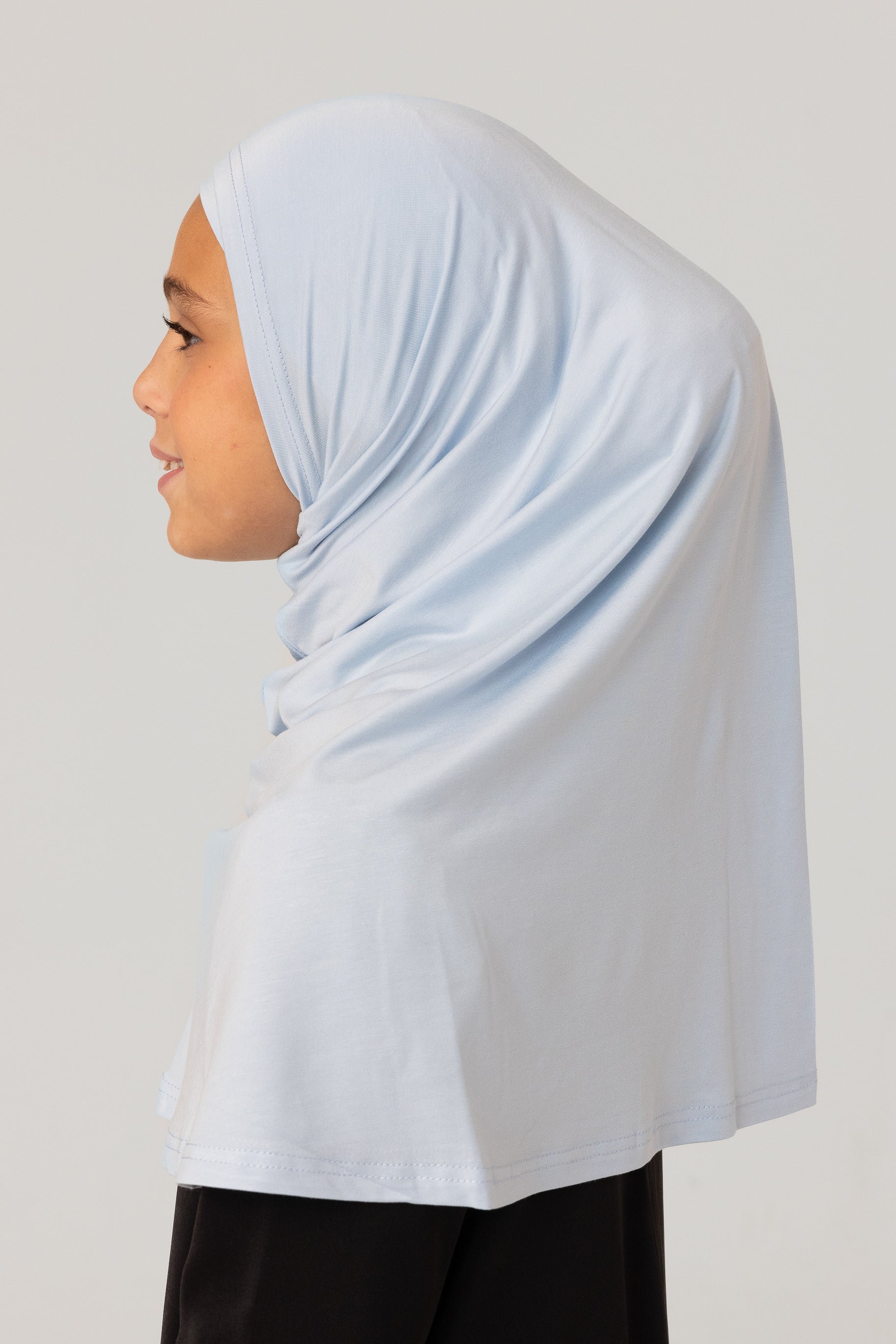 Ladies 2pc Jersey Hijab - 90 Noor Blue