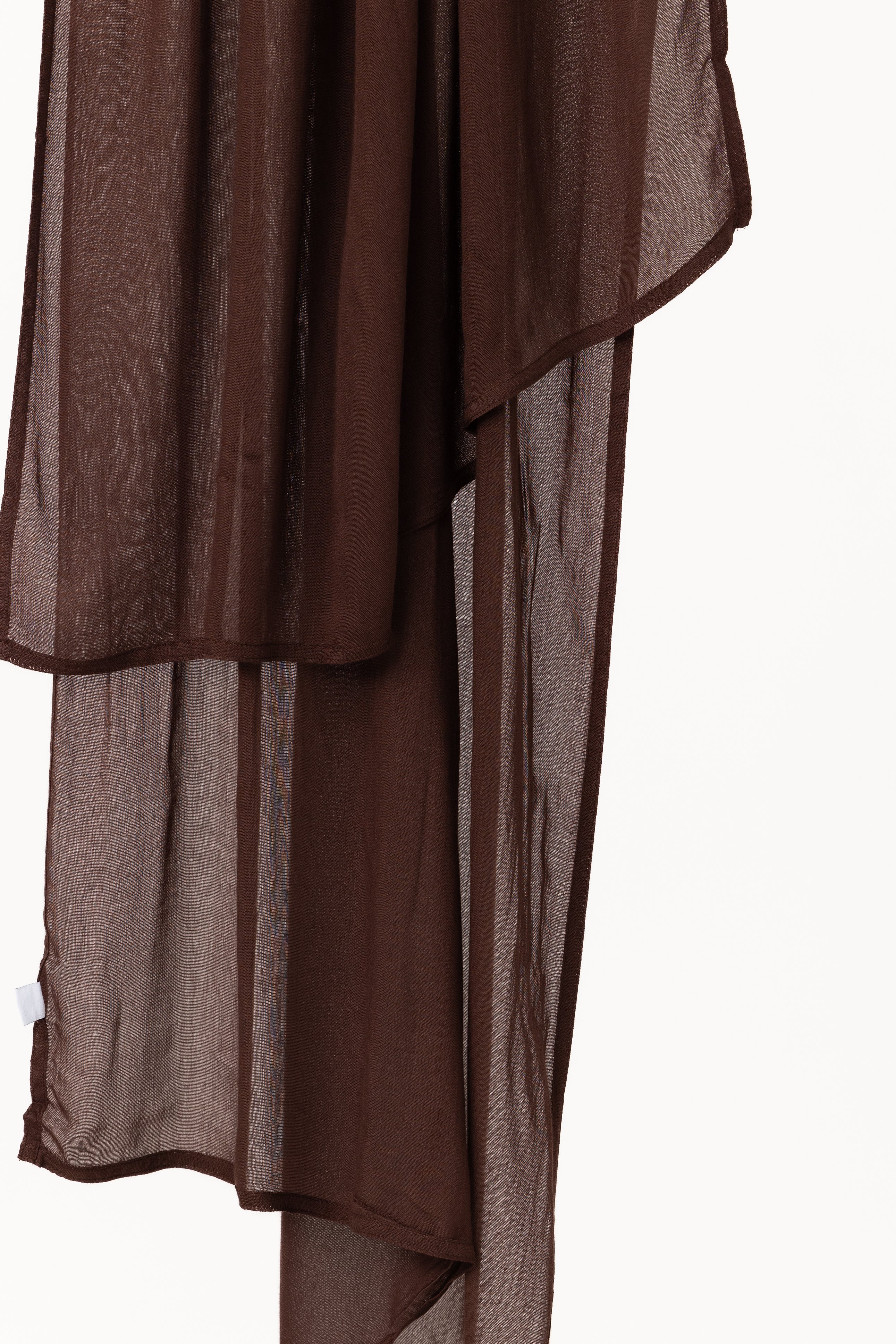 Double Stitched Modal Hijab Set - Burnt Sienna