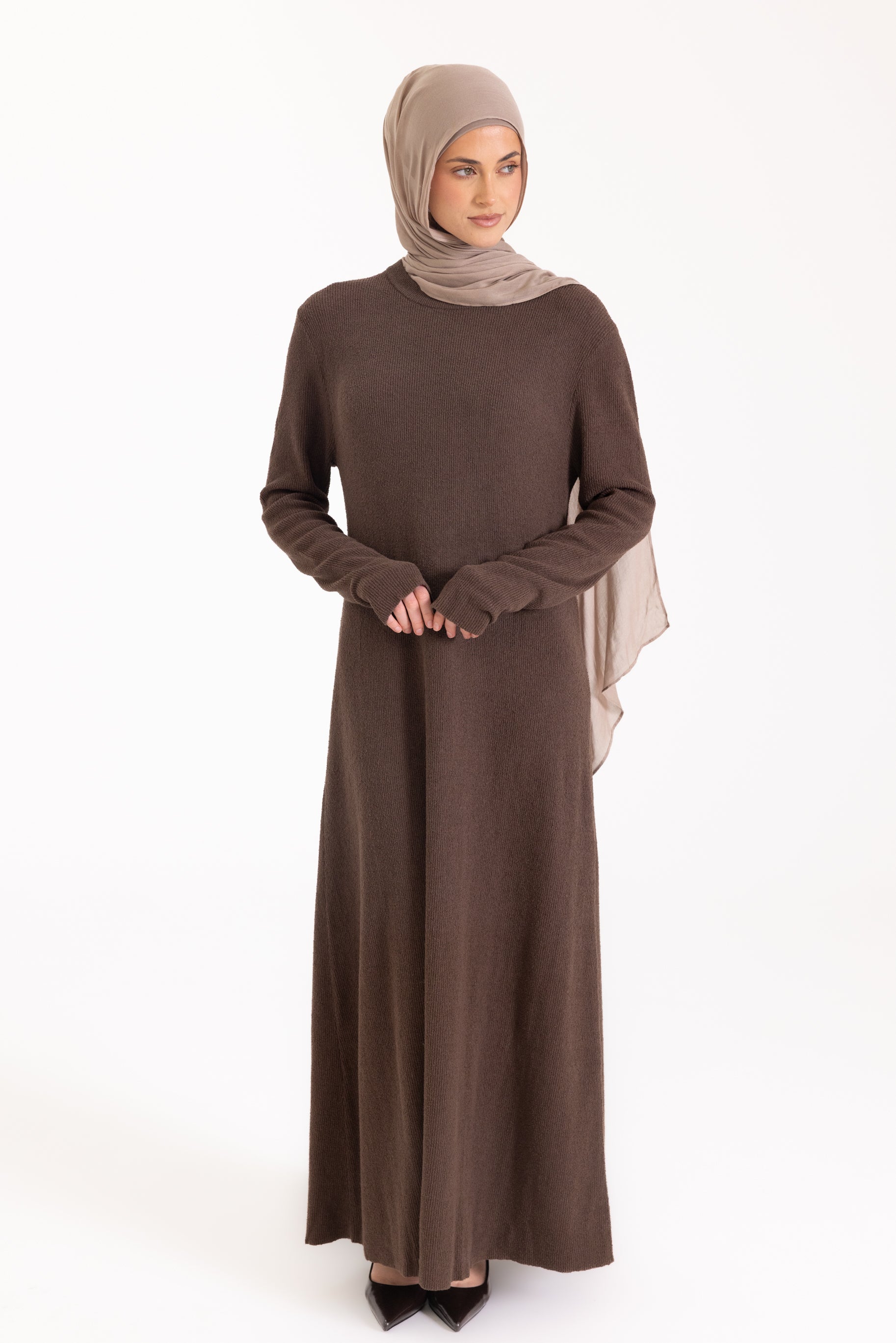 Textured Knit Maxi Dress - Cedar