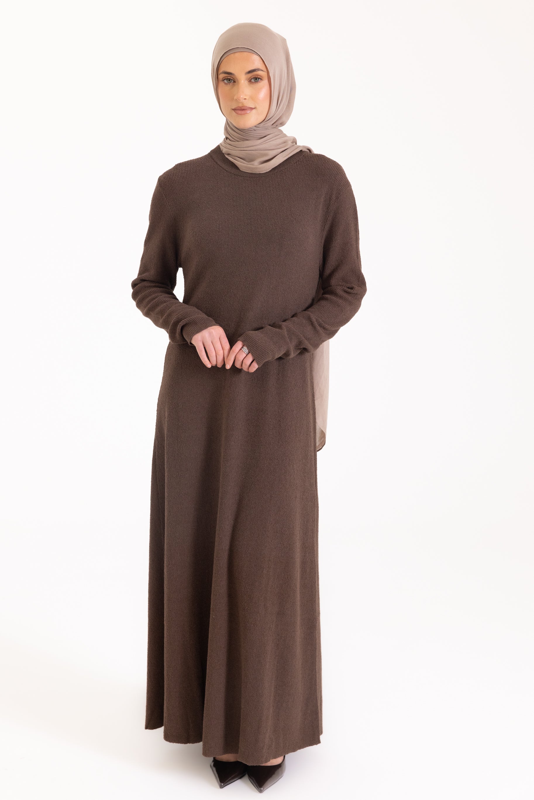 Textured Knit Maxi Dress - Cedar