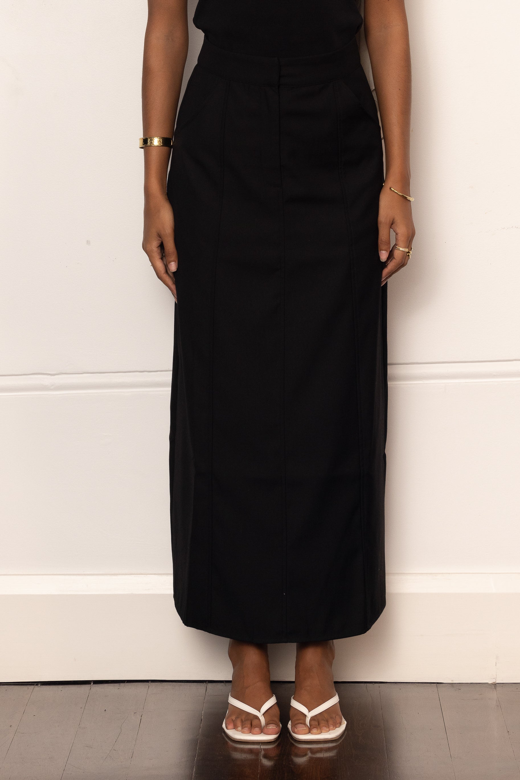 Alexa Pencil Skirt - Black