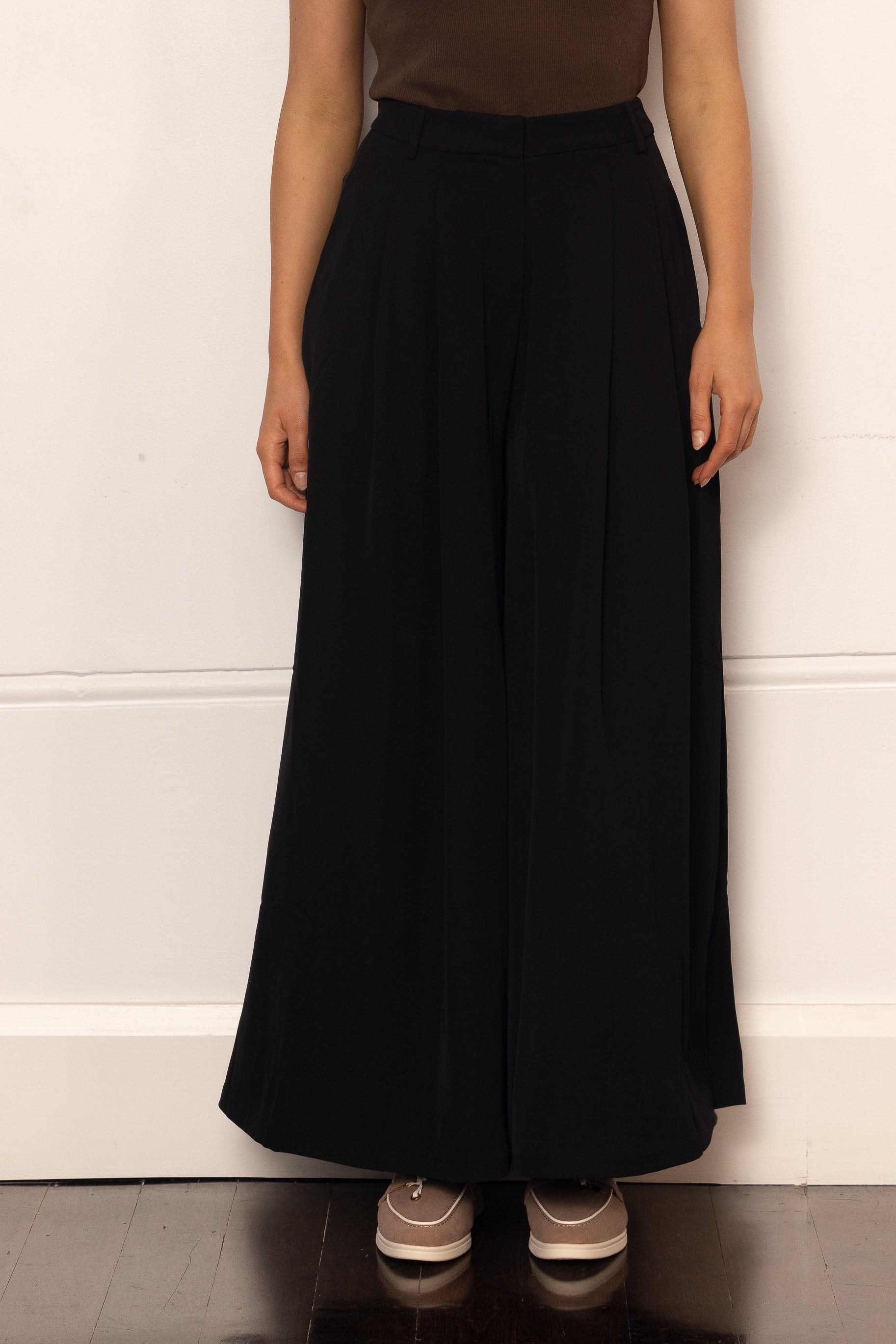 Lara Palazzo Pants - Black