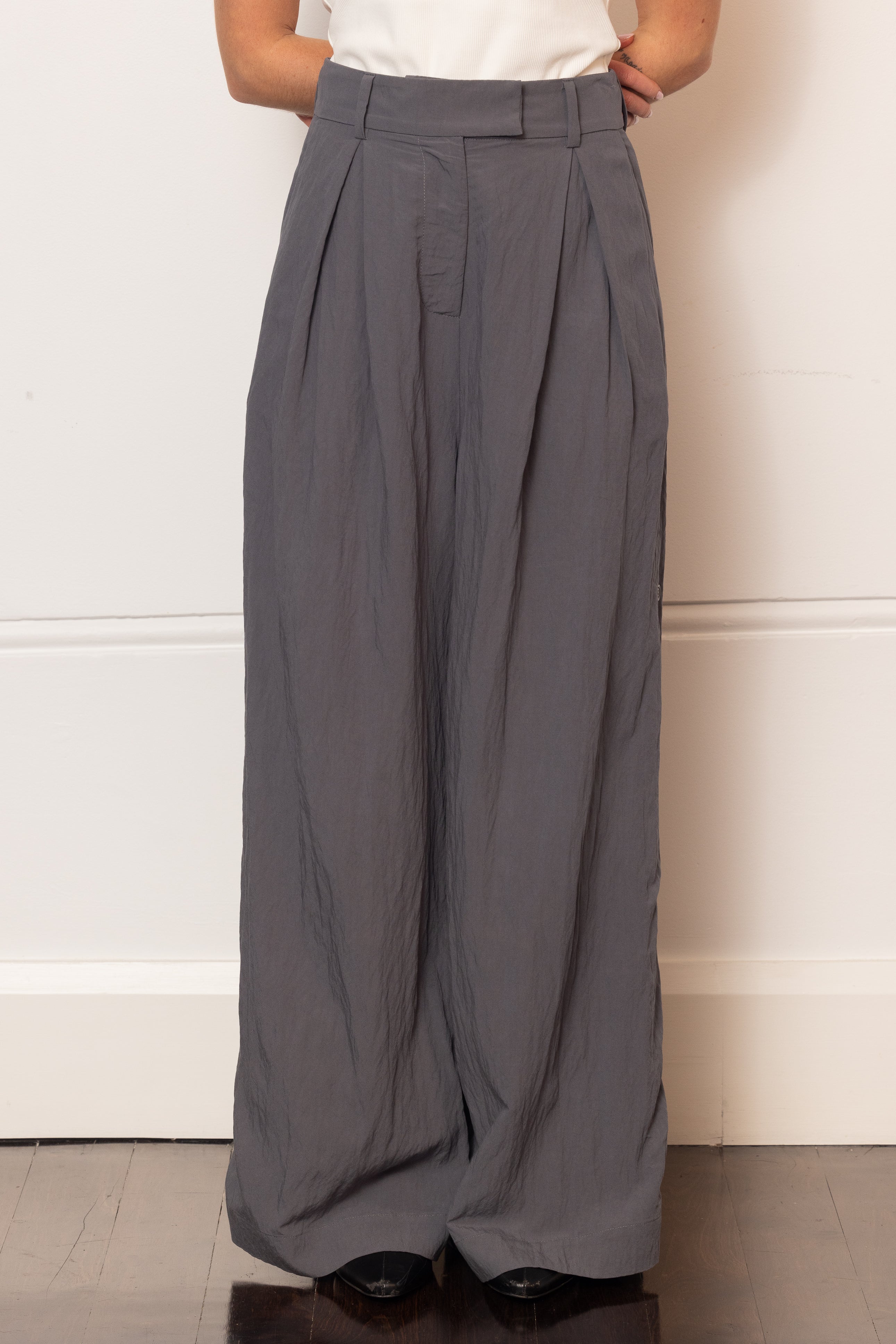 Lameesa Lyocell Pants - Charcoal