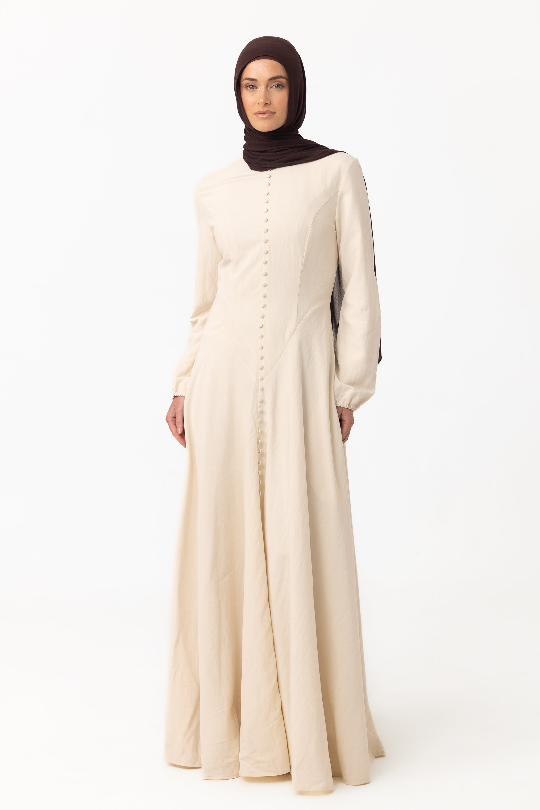 Alessia Maxi Dress - Pearl