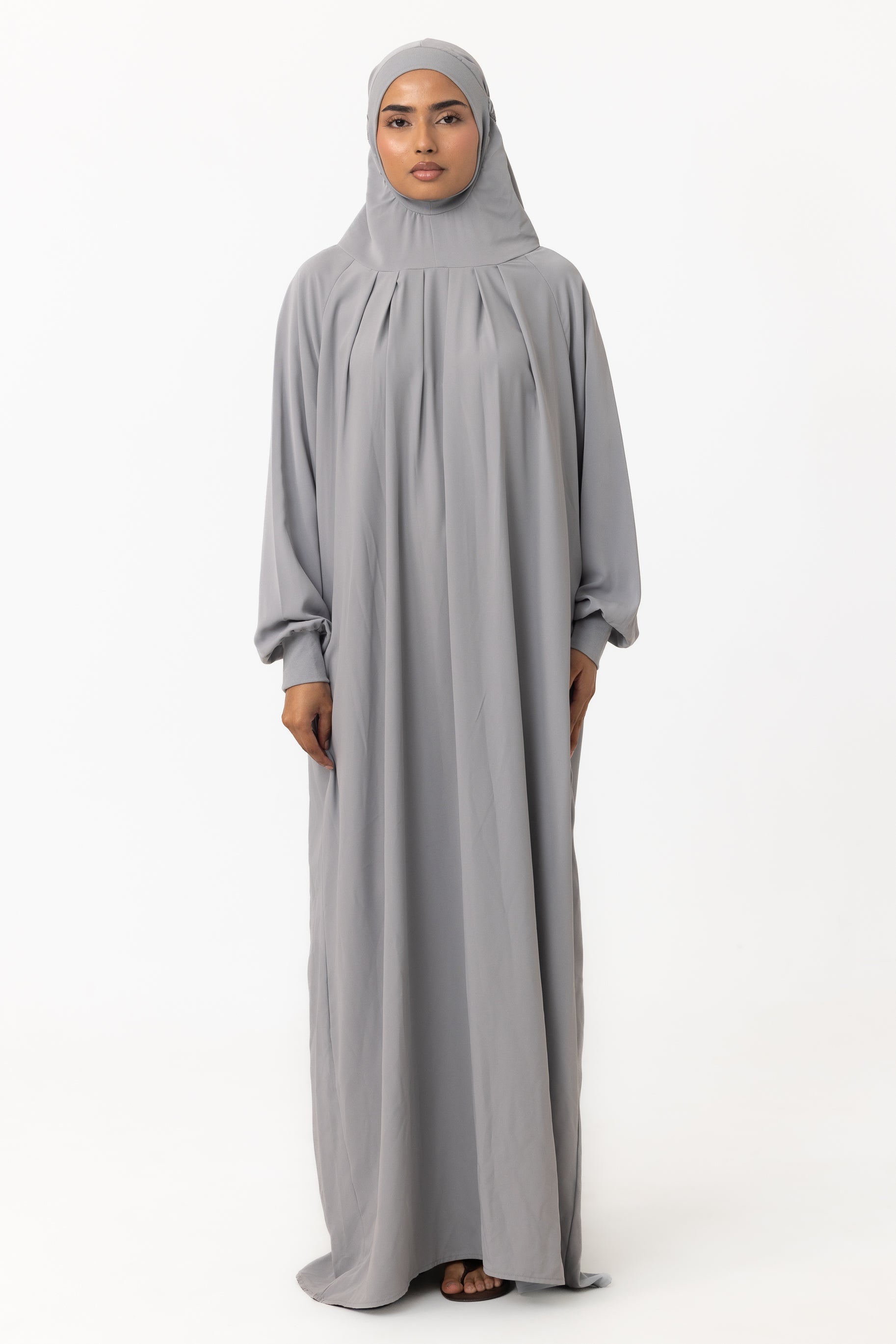 Full Length Prayer Gown - Dusty Blue