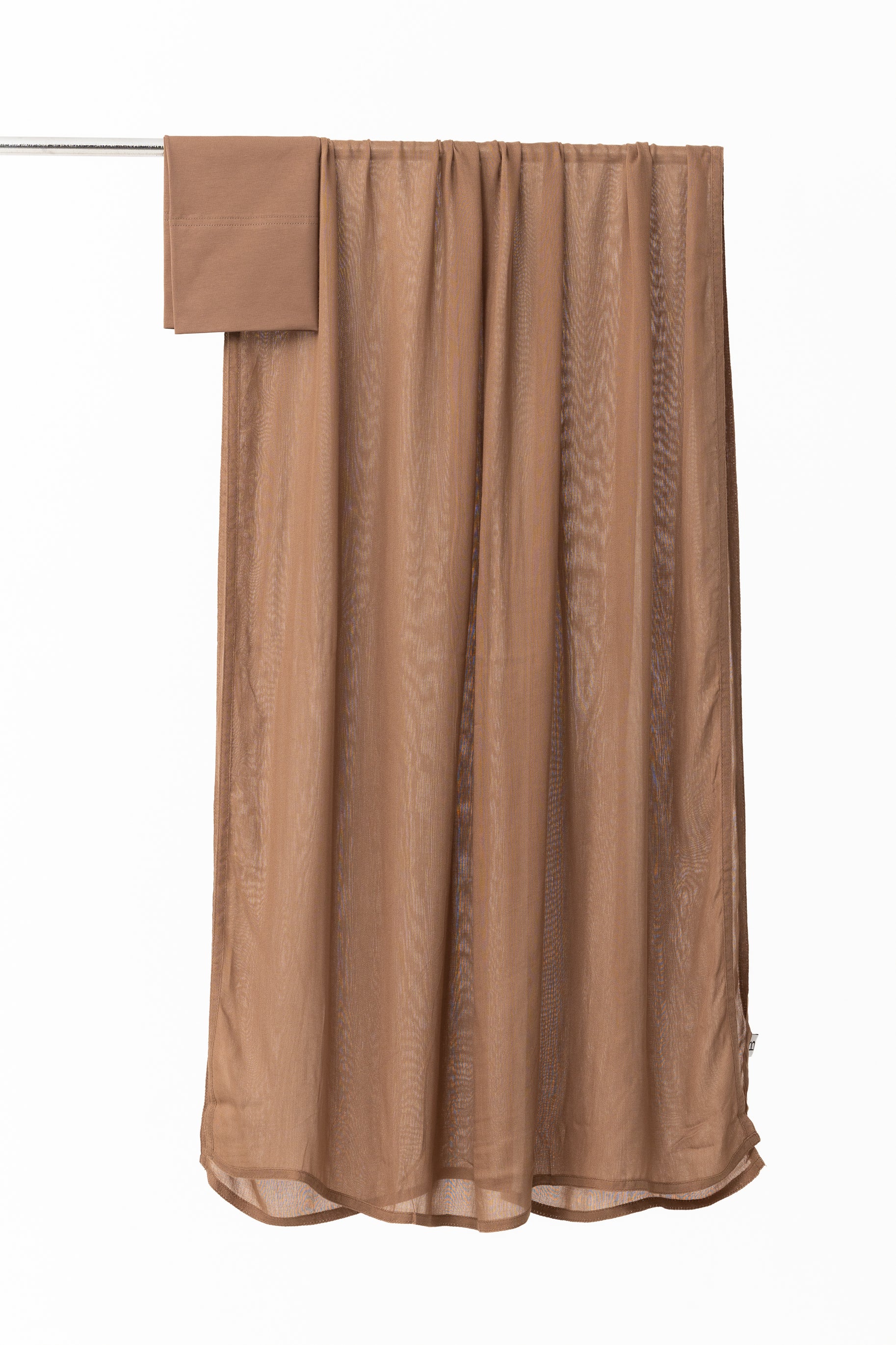 Double Stitched Modal Hijab Set - Truffle