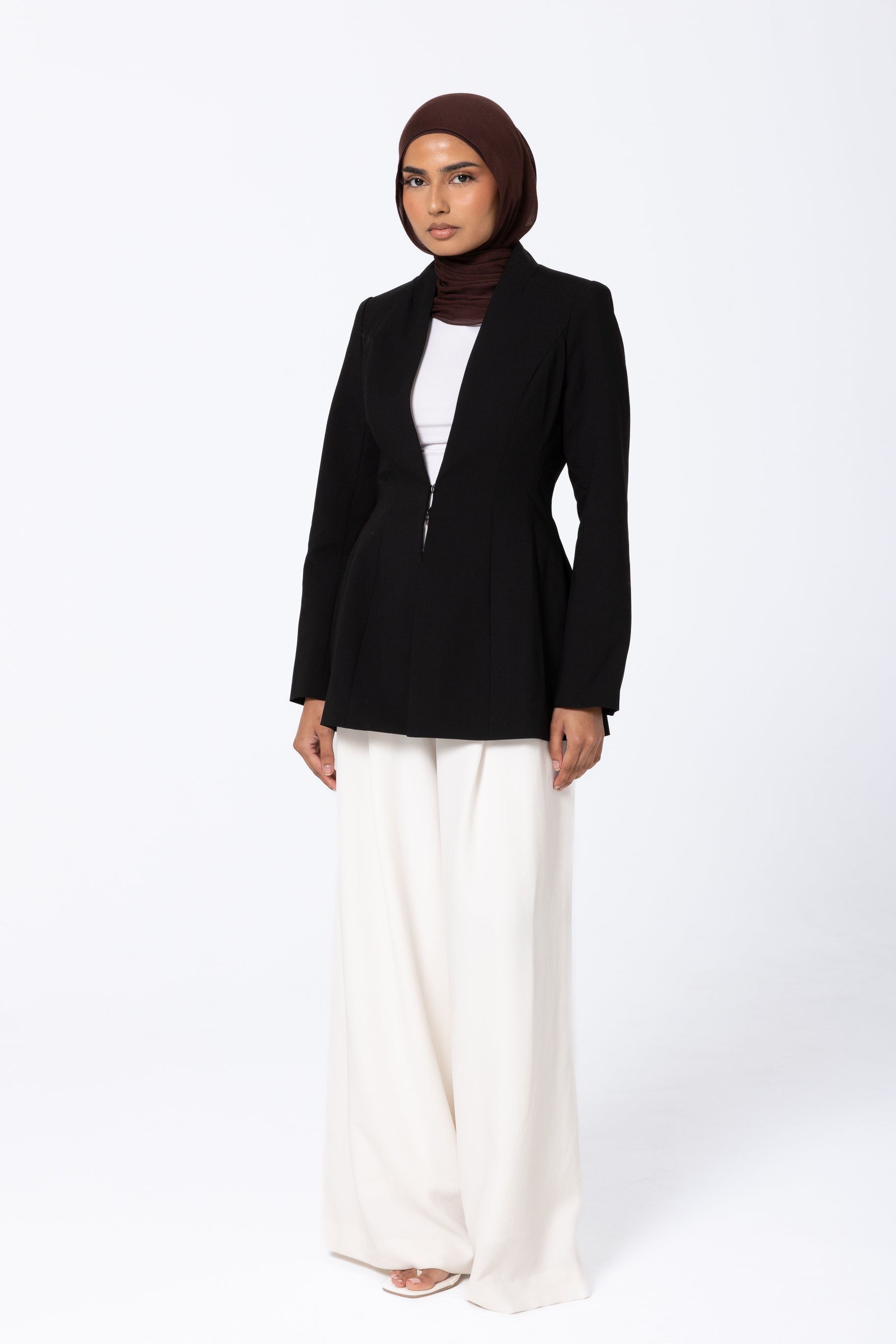 Heidi Hourglass Blazer - Black