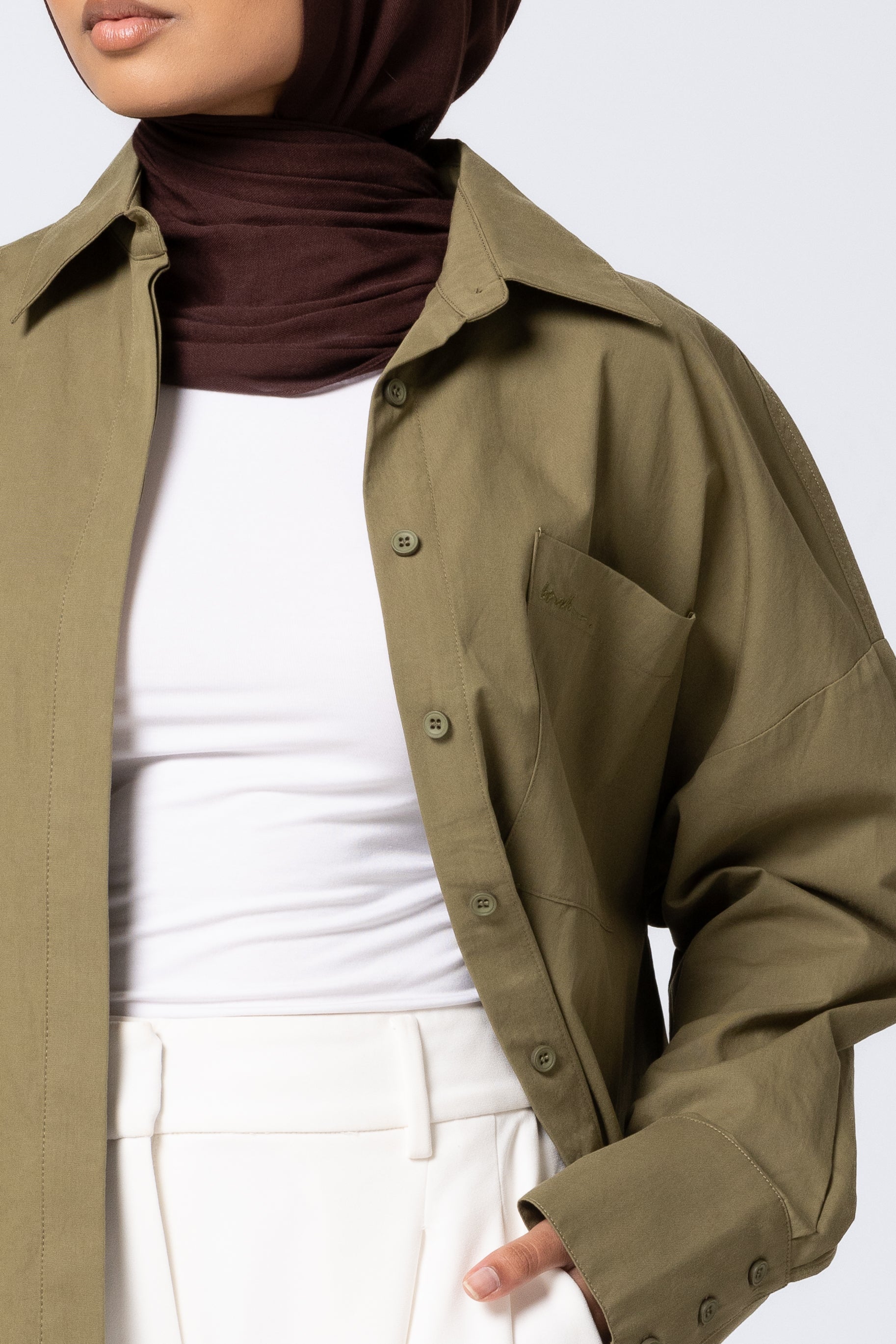 The Ayah Shirt - Olive Green