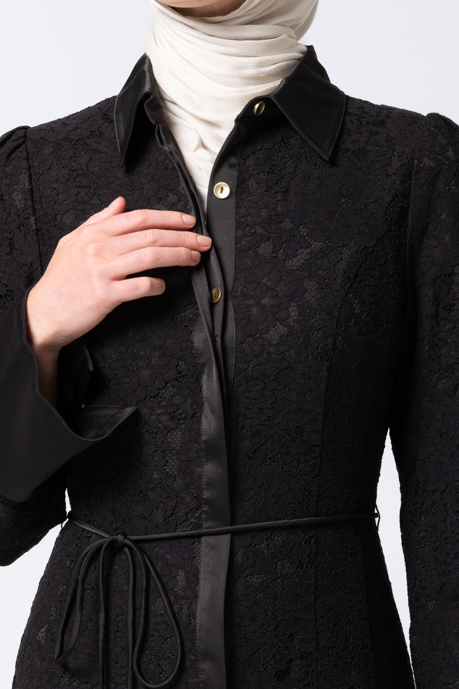Lila Lace Dress - Black