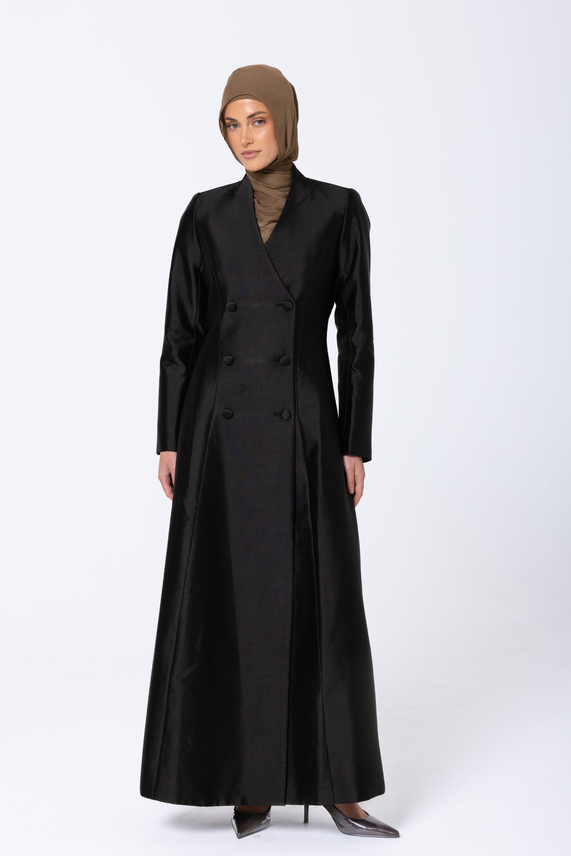 Amara Mikado Dress - Black