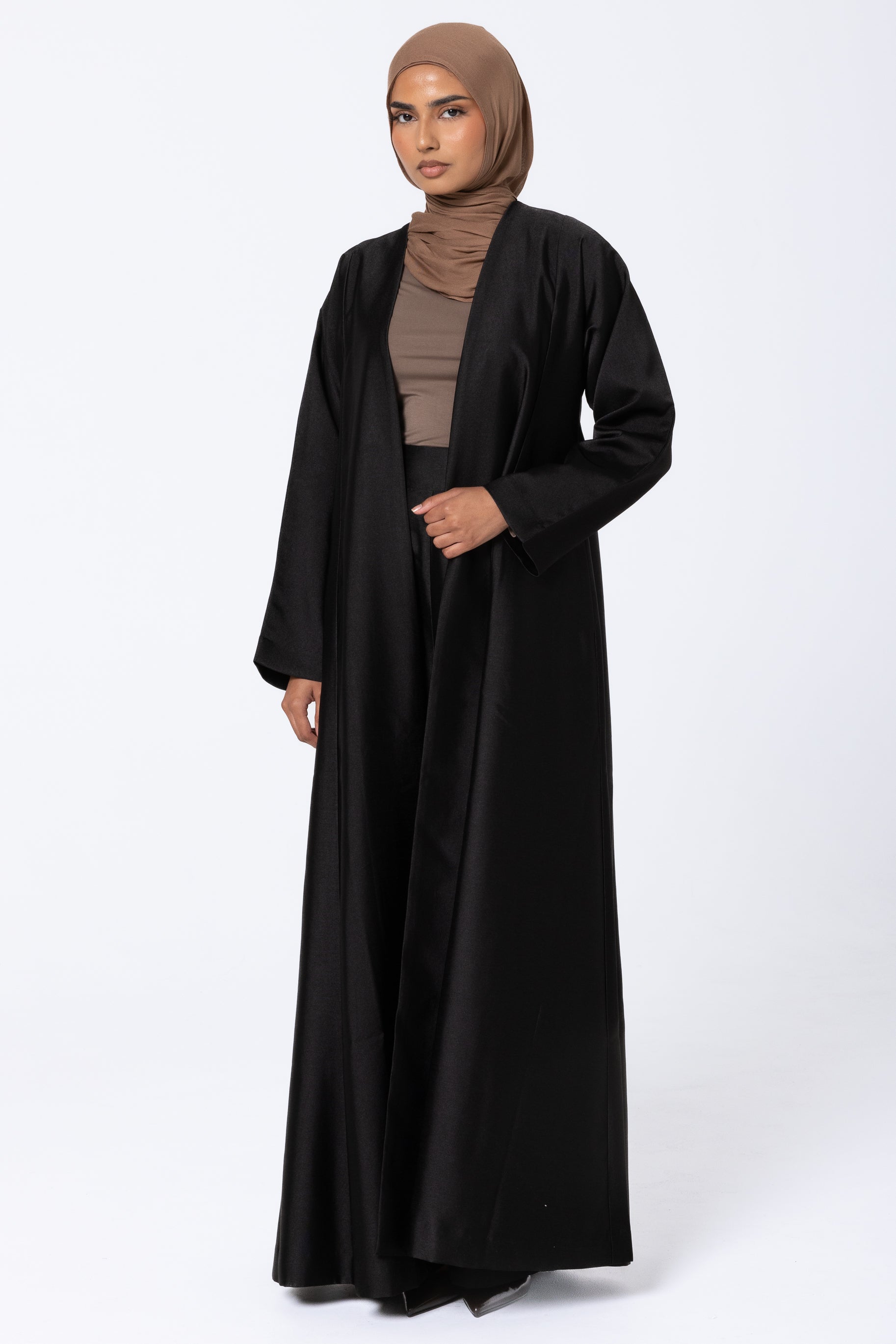 Astra Open Abaya - Black