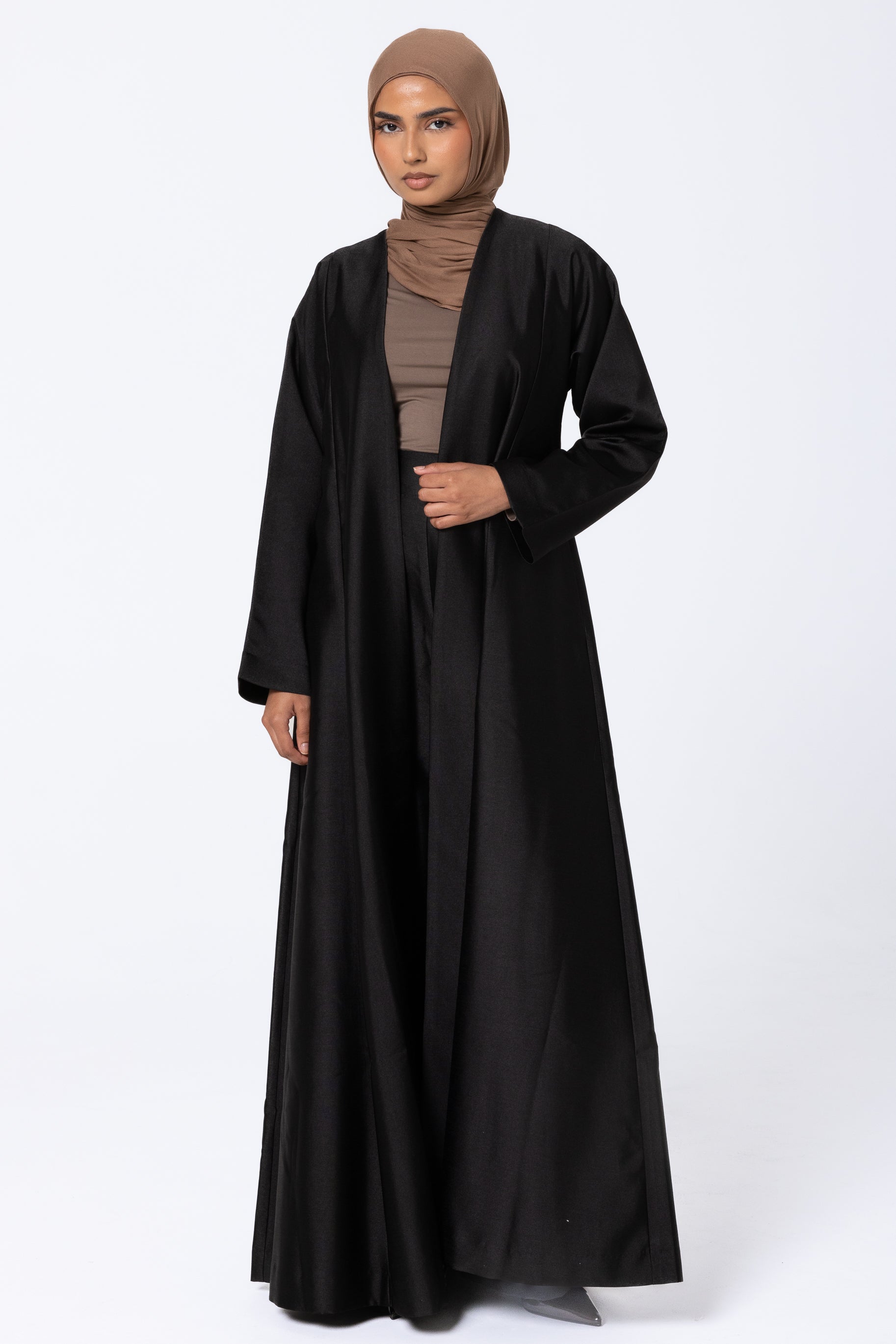 Astra Open Abaya - Black
