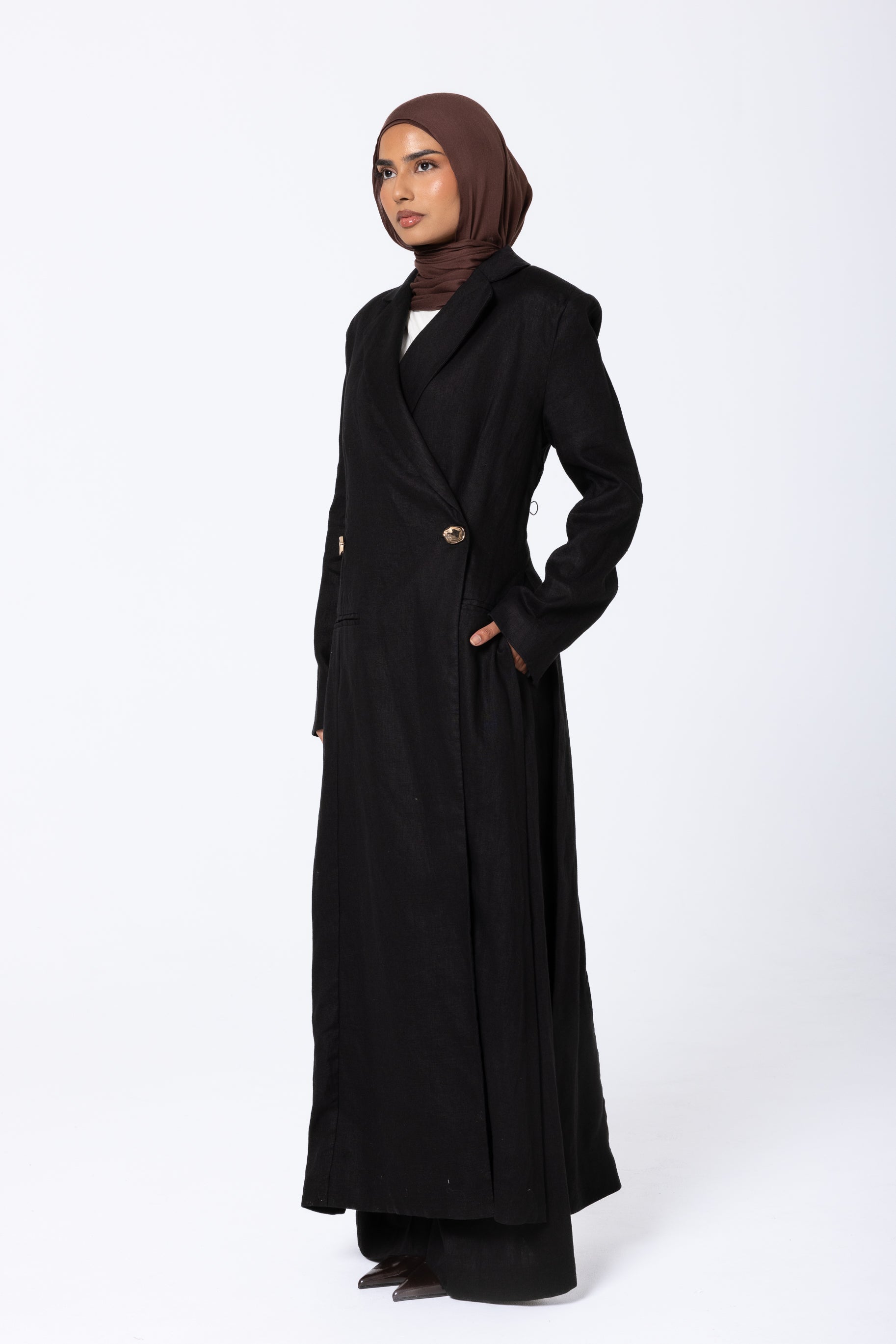 Layelle Longline Blazer - Black