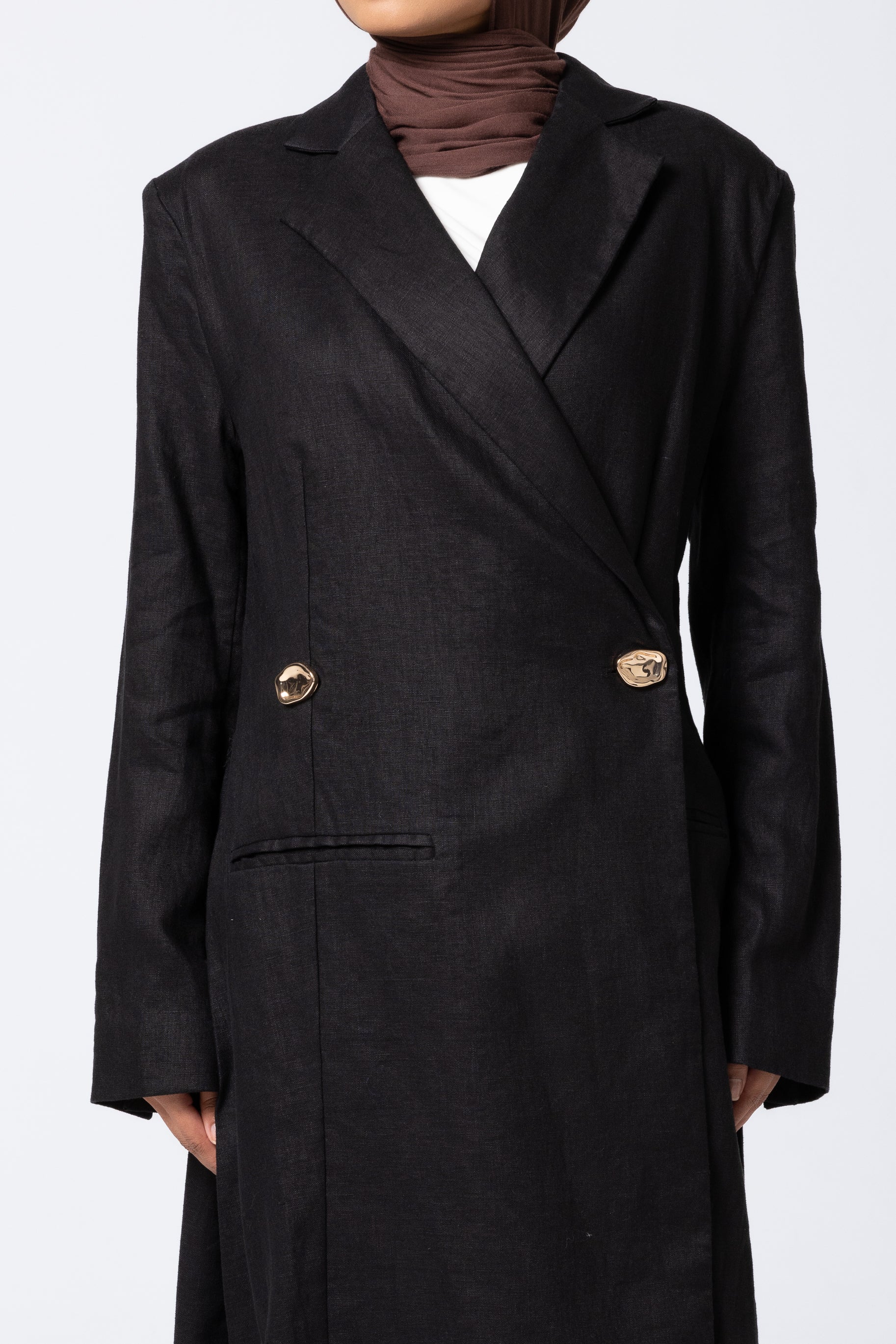 Layelle Longline Blazer - Black