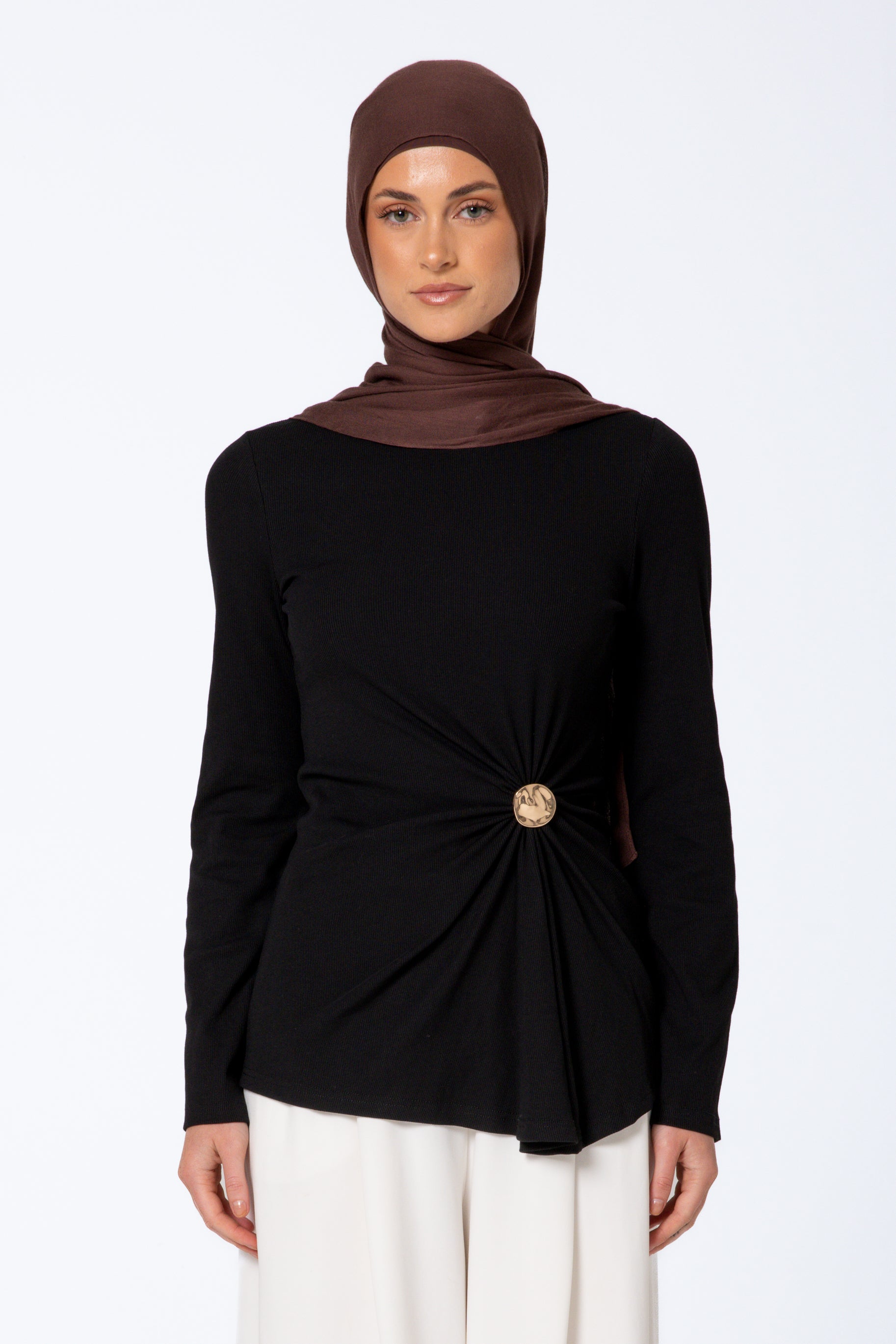 Daria Detail Top - Black