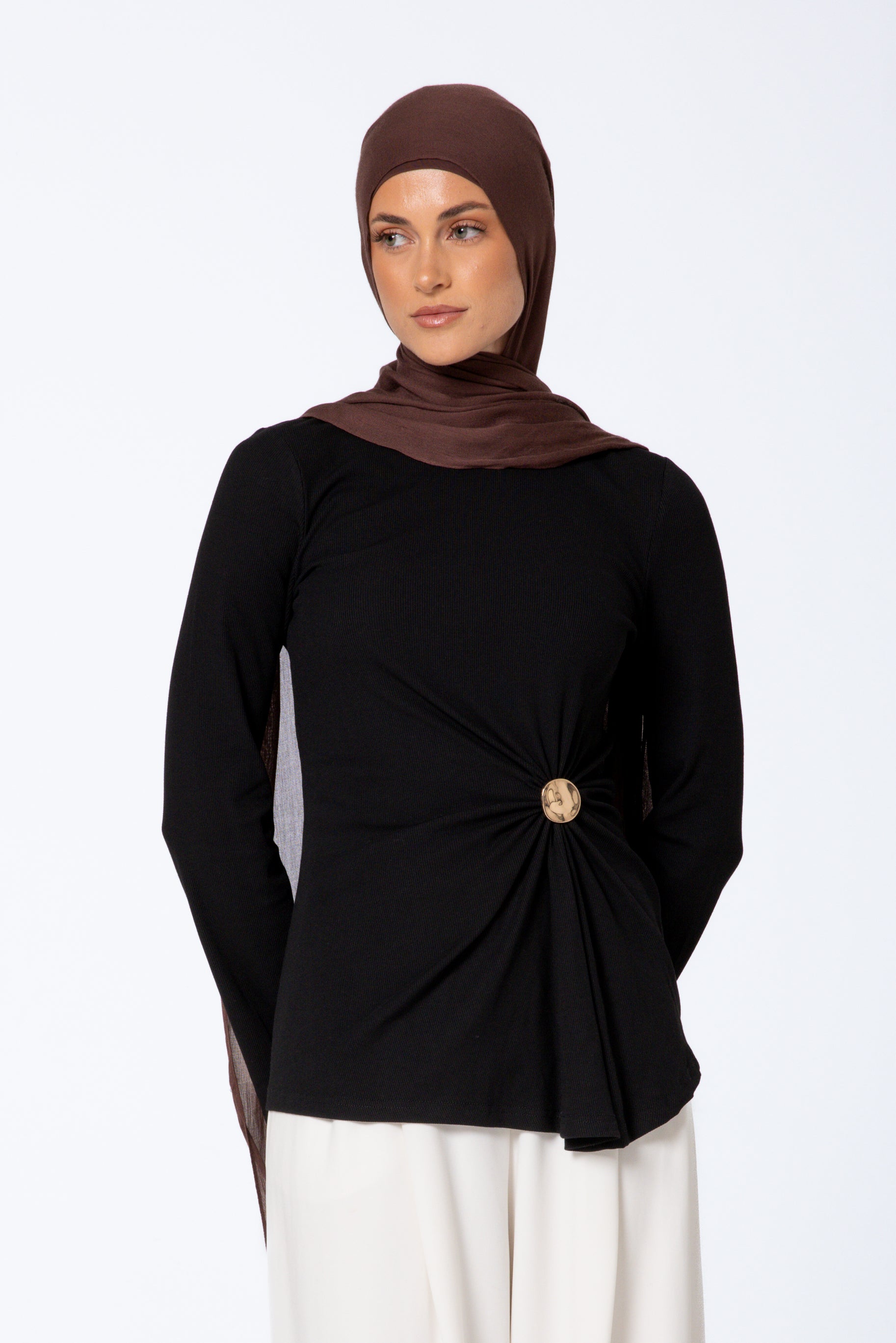 Daria Detail Top - Black