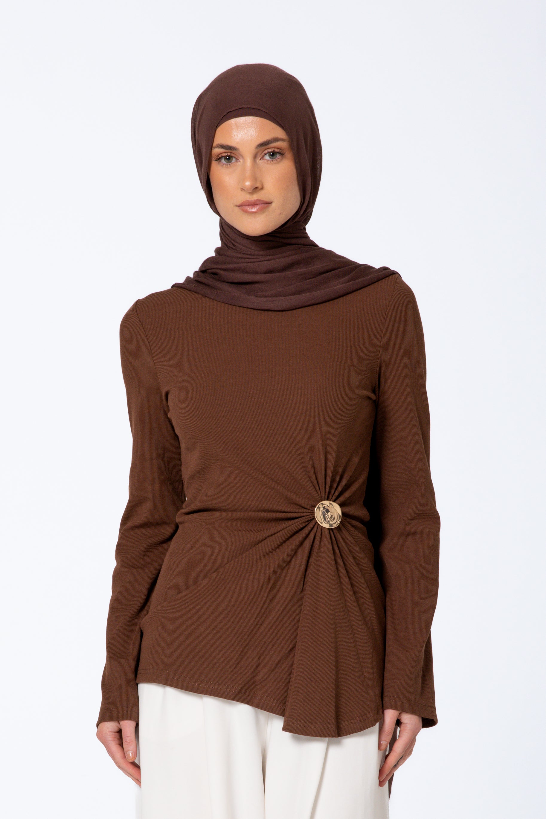 Daria Detail Top - Espresso