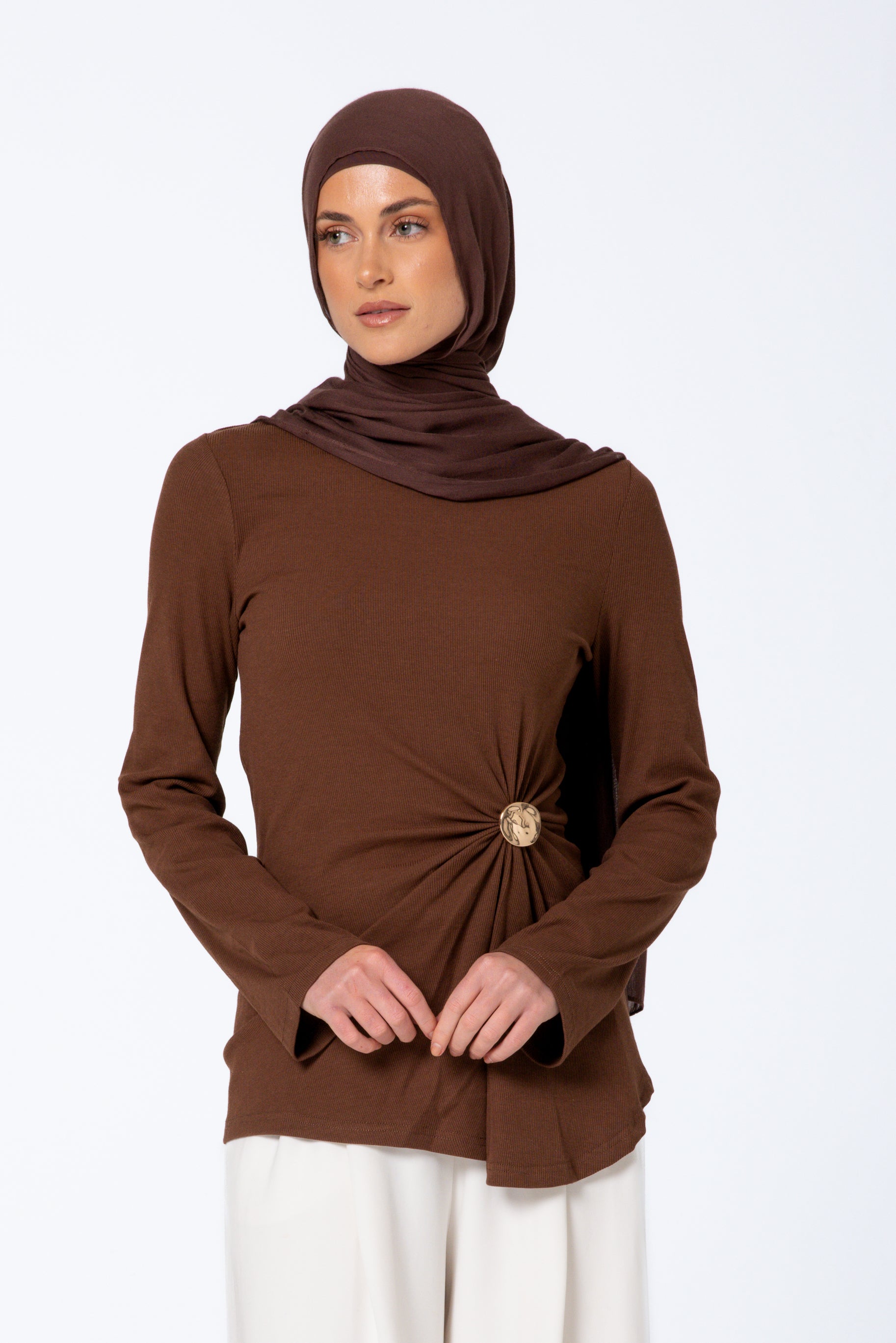 Daria Detail Top - Espresso