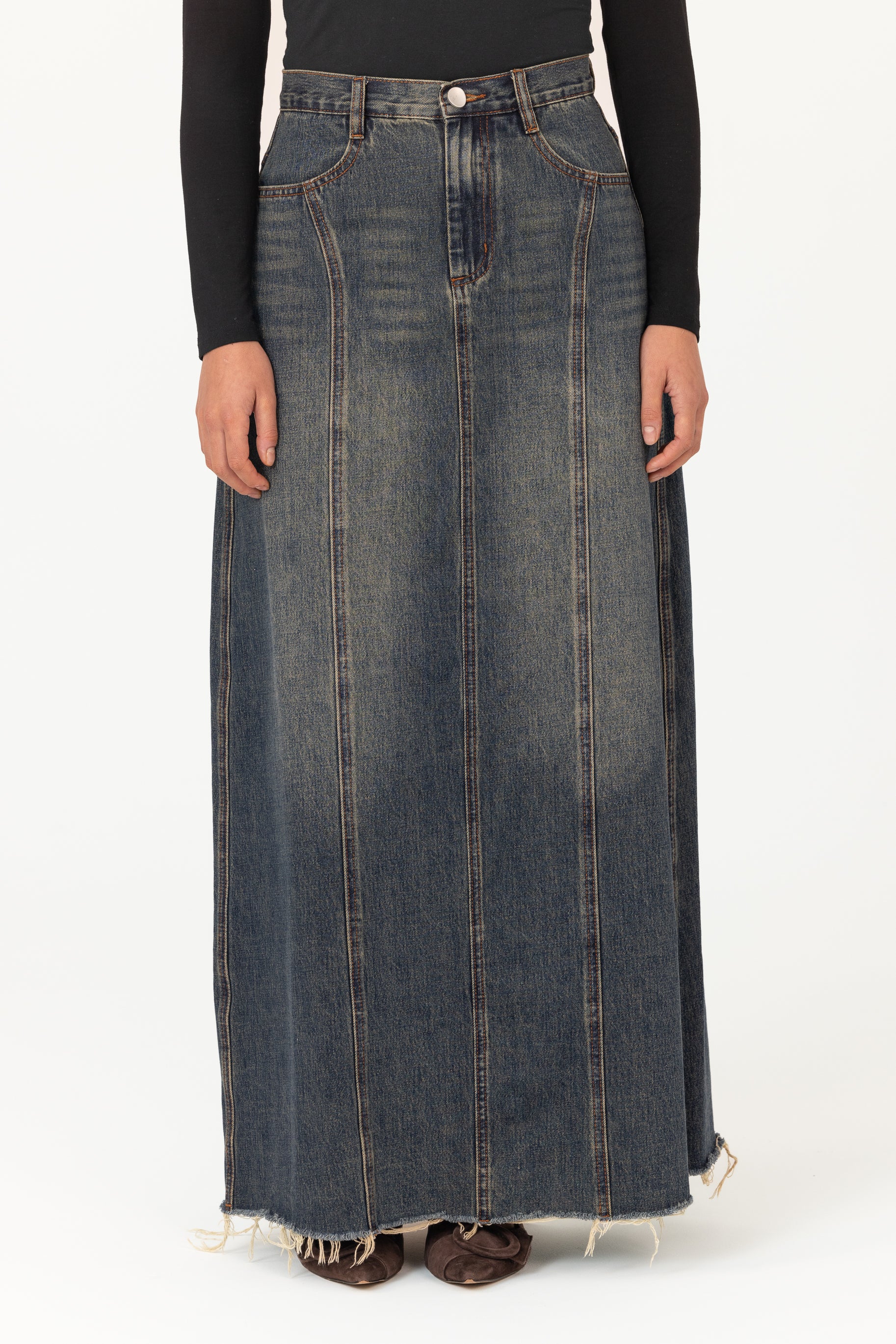 Denim Skirt - Vintage Wash