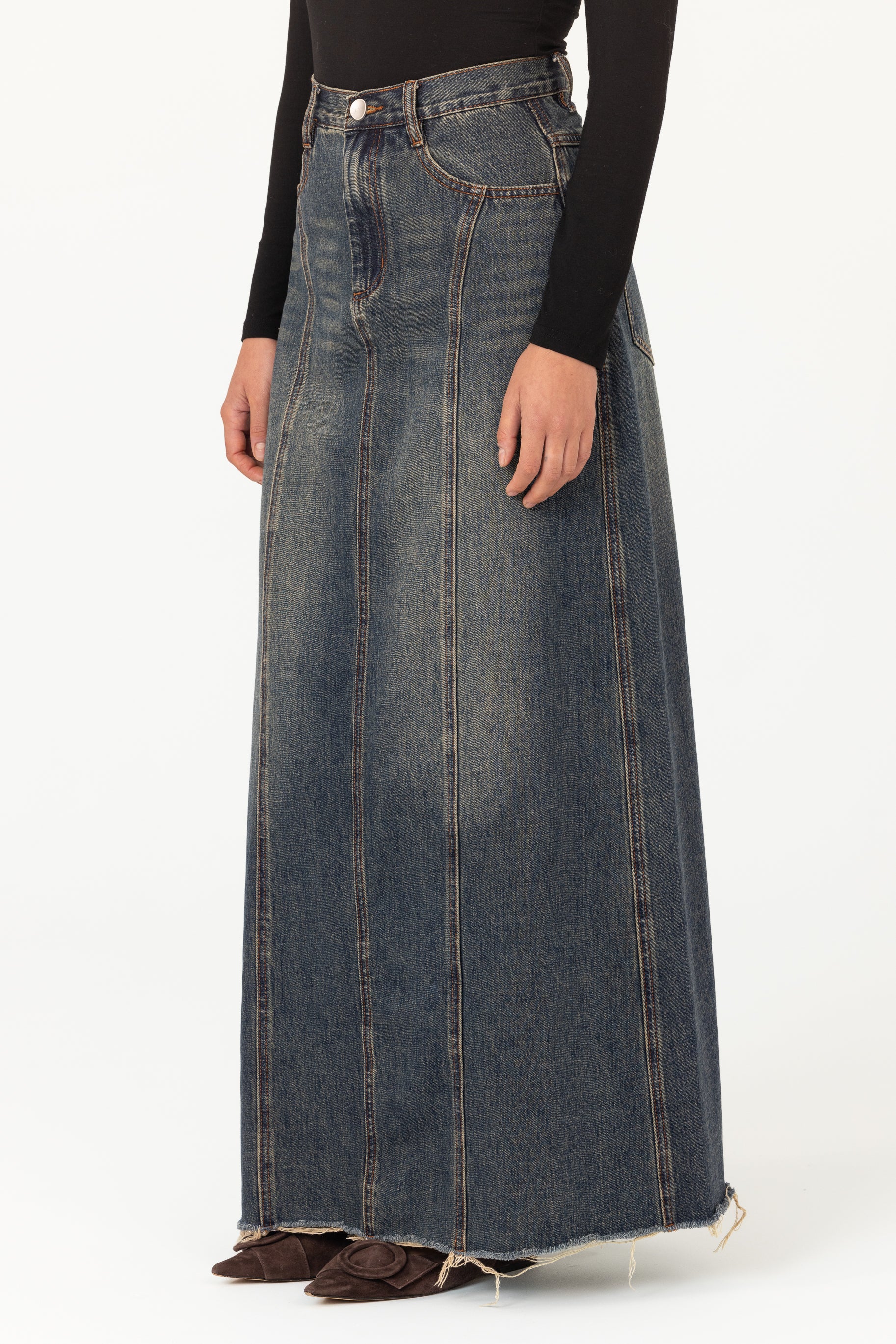 Denim Skirt - Vintage Wash