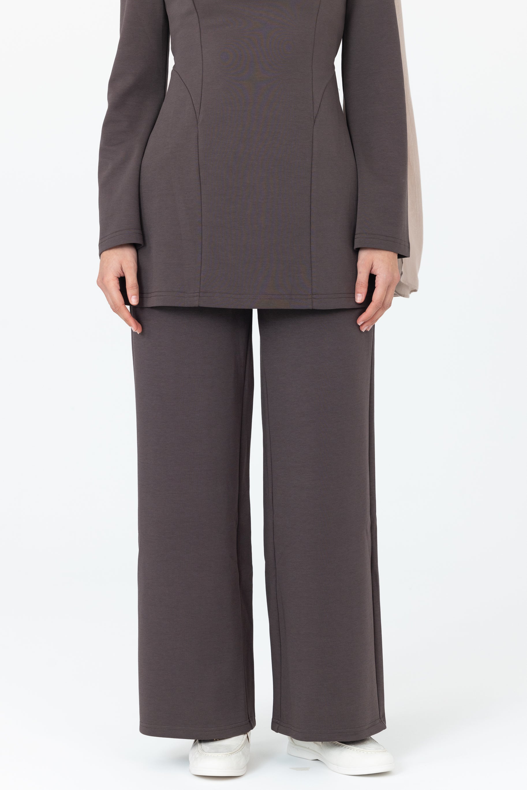 Cotton Contour Pants - Charcoal
