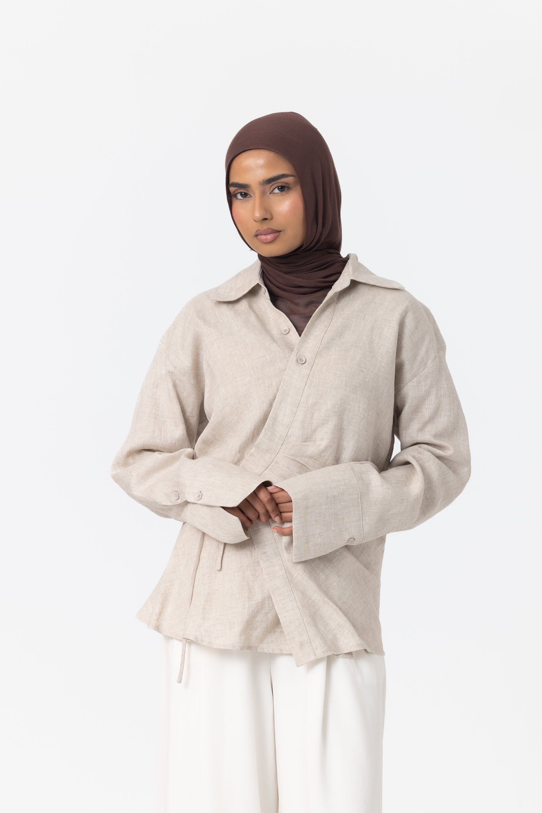 Siara Wrap Shirt - Natural