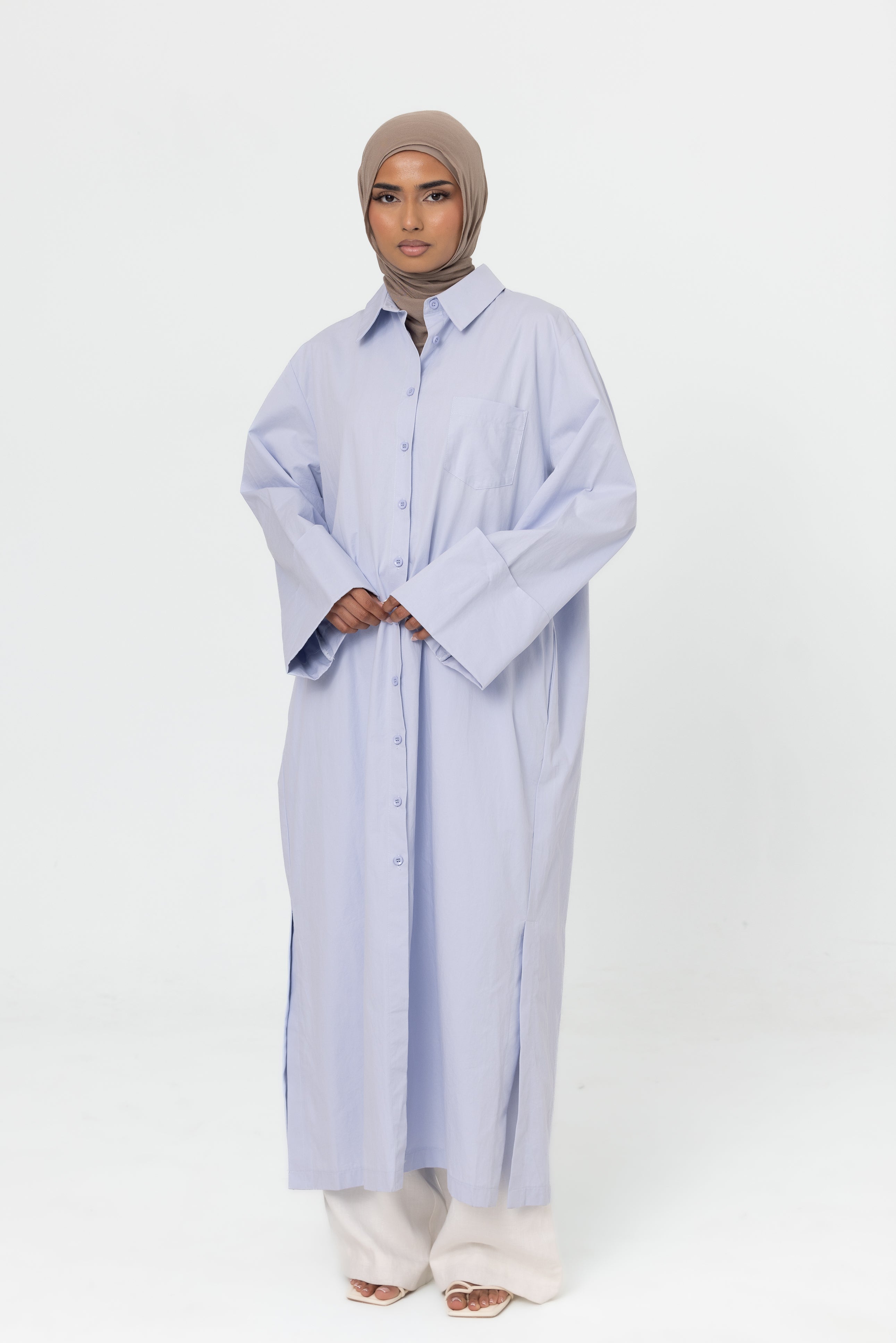 Luma Longline Shirt - Periwinkle