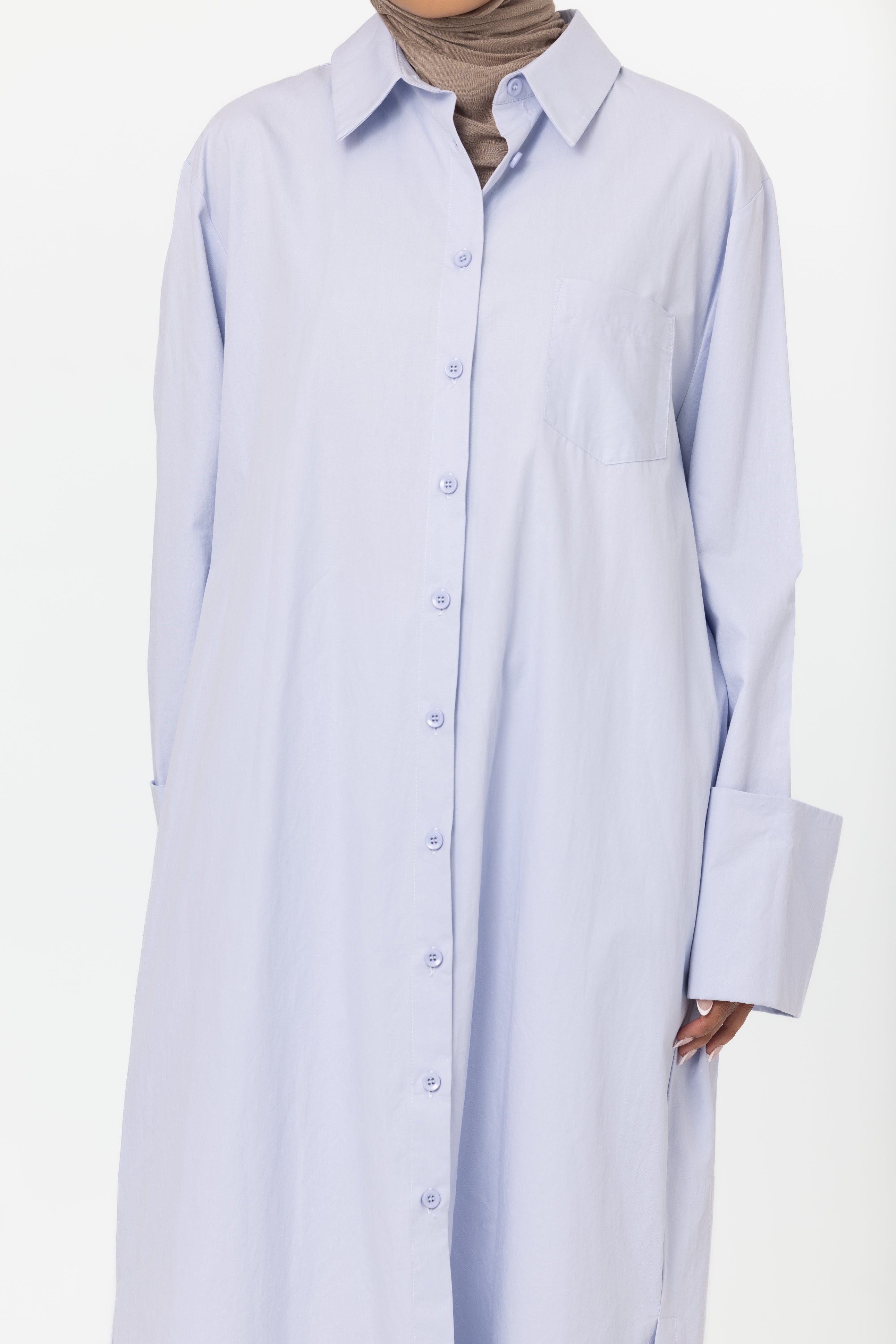 Luma Longline Shirt - Periwinkle