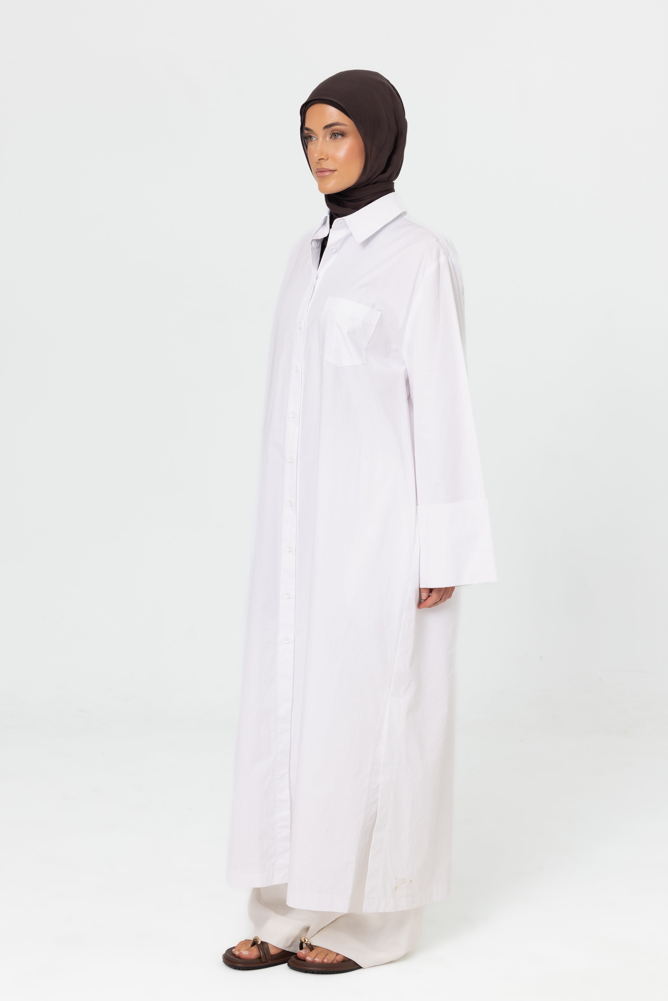 Luma Longline Shirt - White