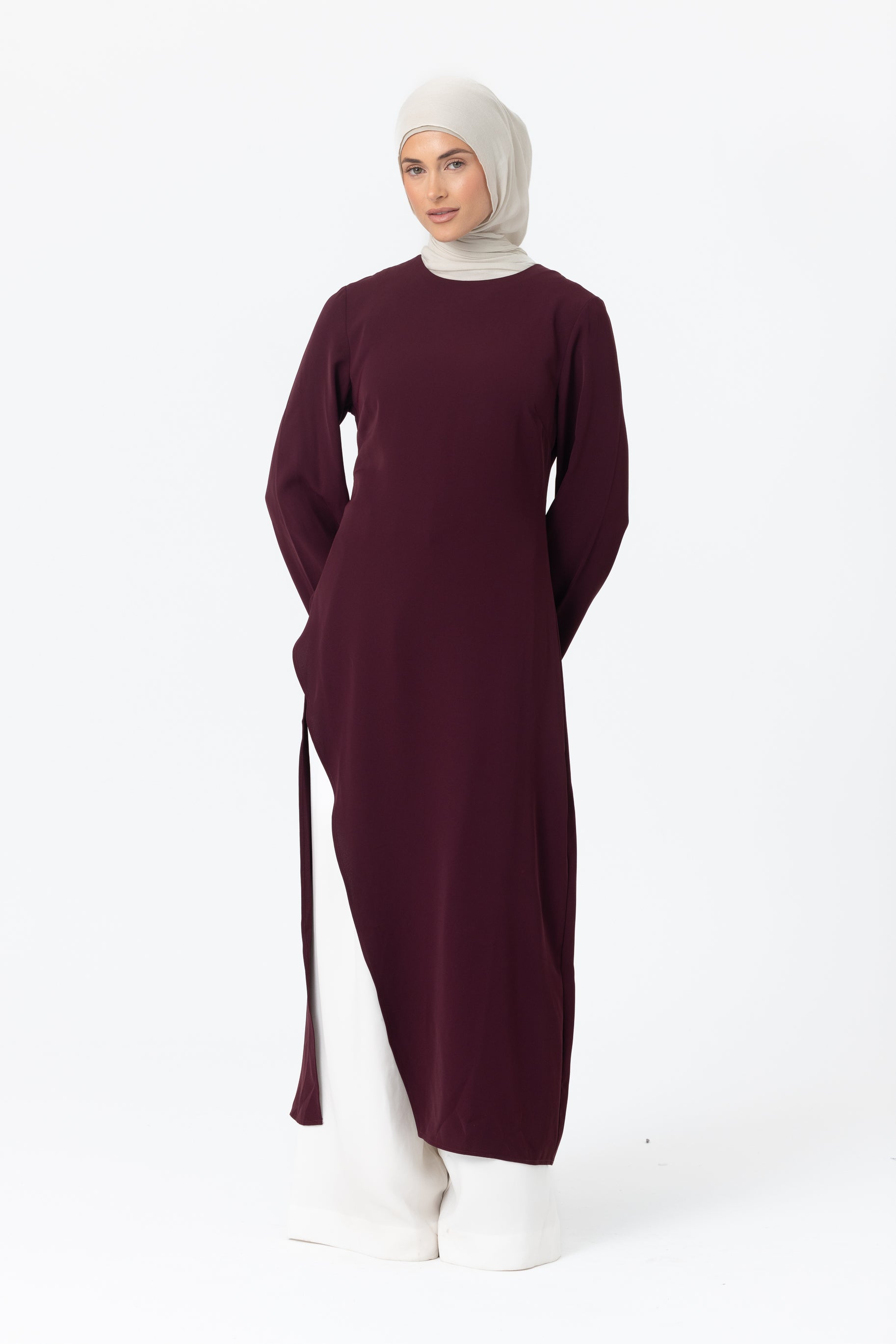 April Asymmetric Top - Mulberry