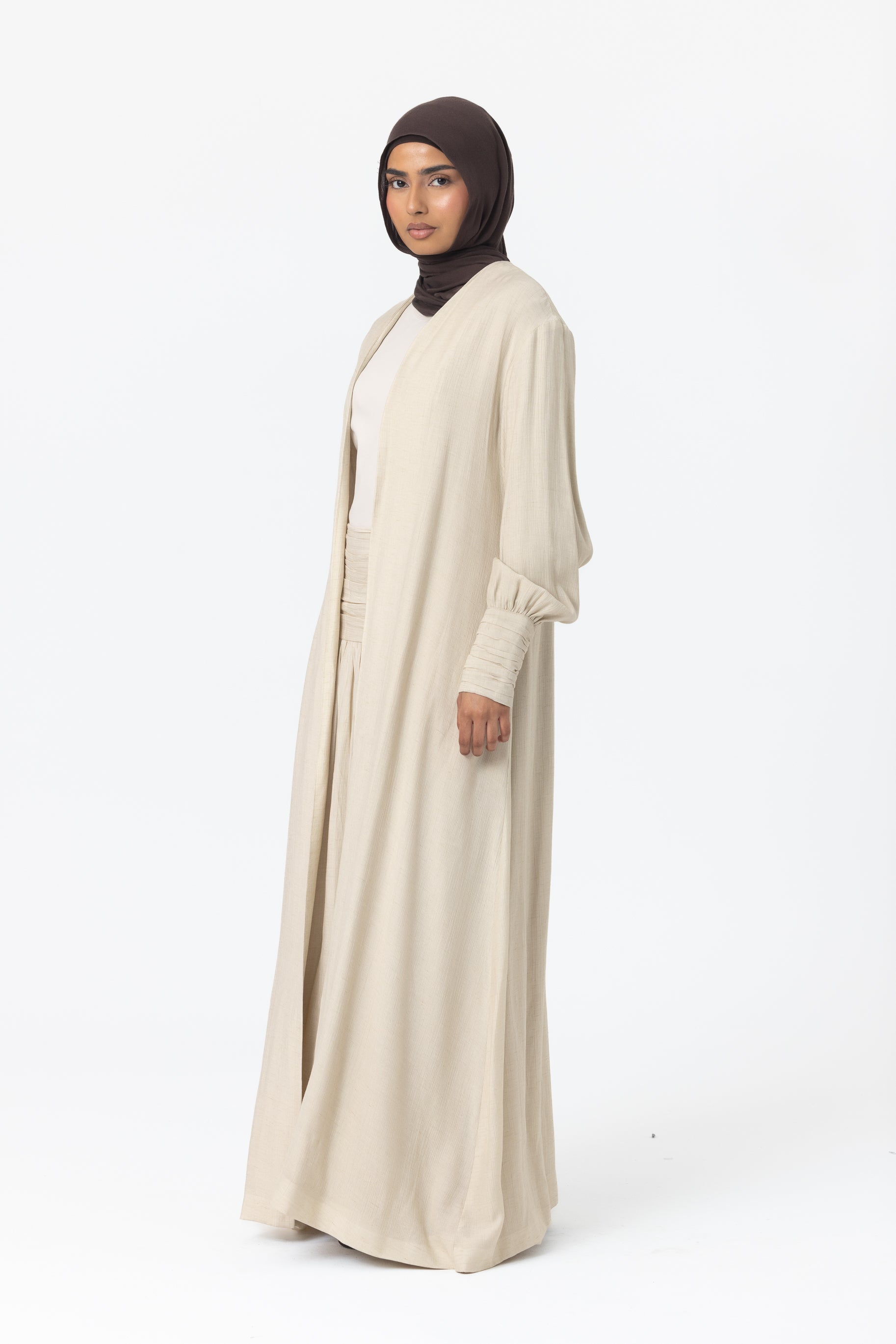 Noelle Ruched Skirt - Sand