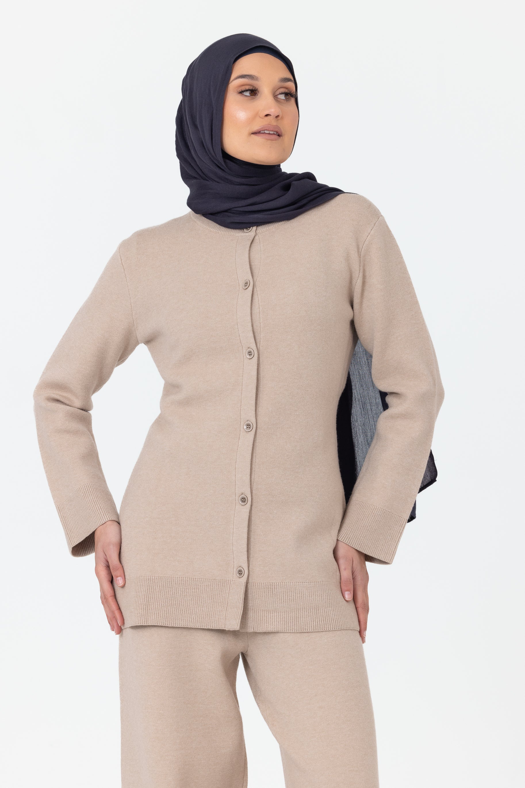 Marea Knit Cardigan - Oatmeal